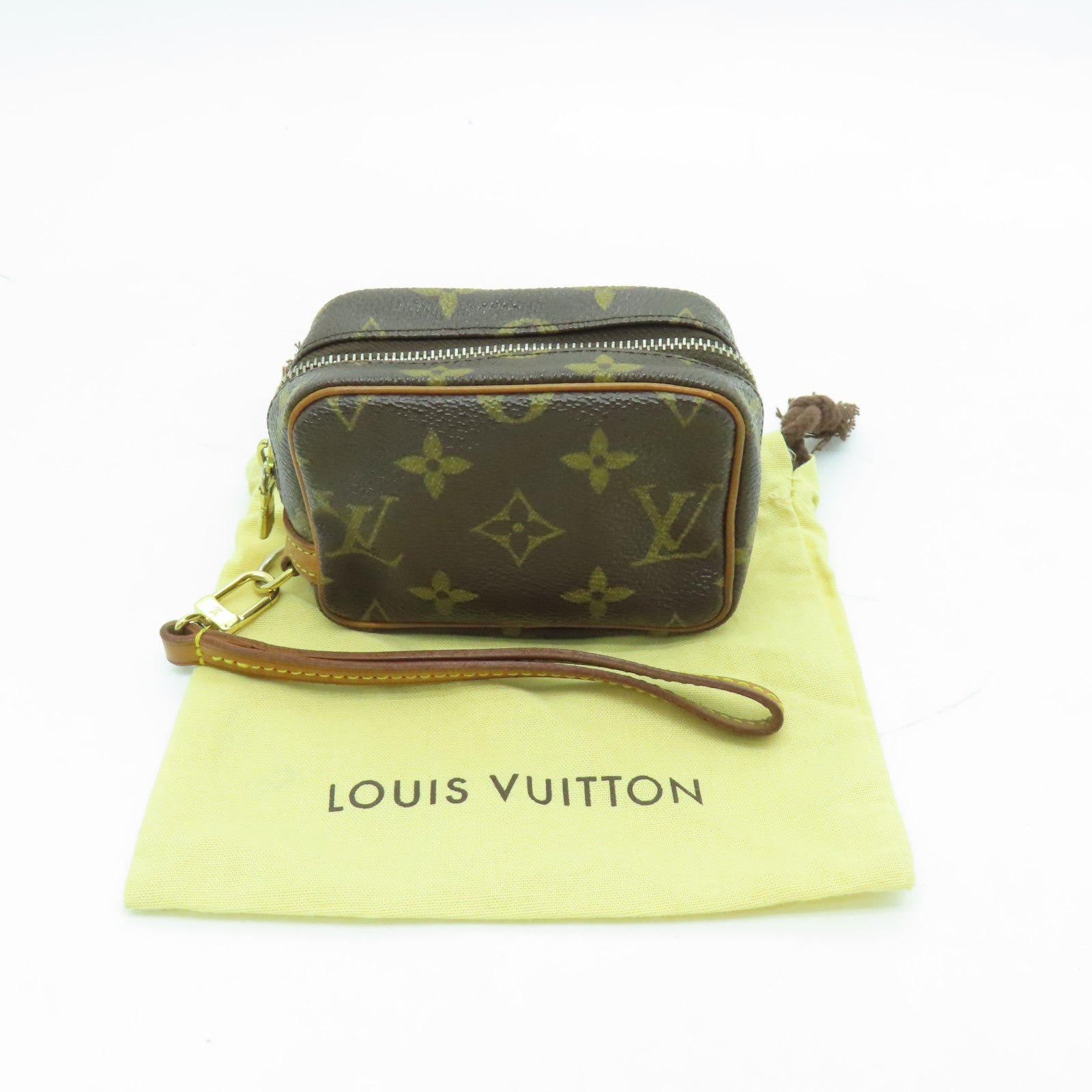 LOUIS VUITTON Monogram Trousse Wapity Pouch金扣手提包啡色