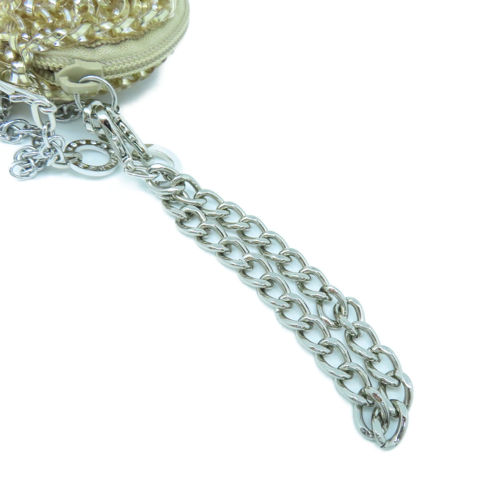 ANTEPRIMA PVC Chain Shoulder銀扣鏈帶肩背袋金色