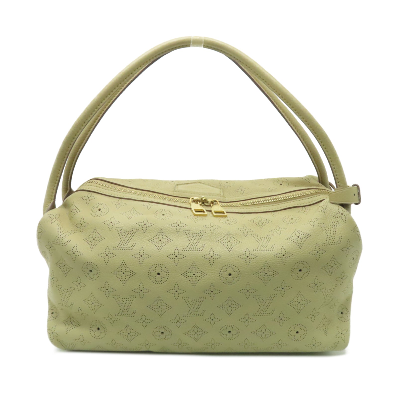 LOUIS VUITTON Mahina Galatea MM金扣肩背袋啡色