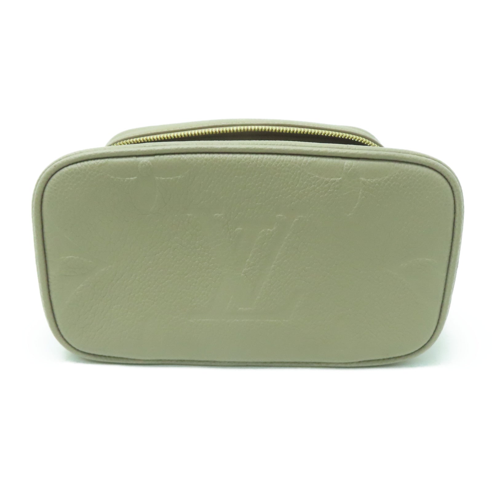 LOUIS VUITTON Monogram Empreinte Vanity PM金扣手挽肩背兩用袋啡色