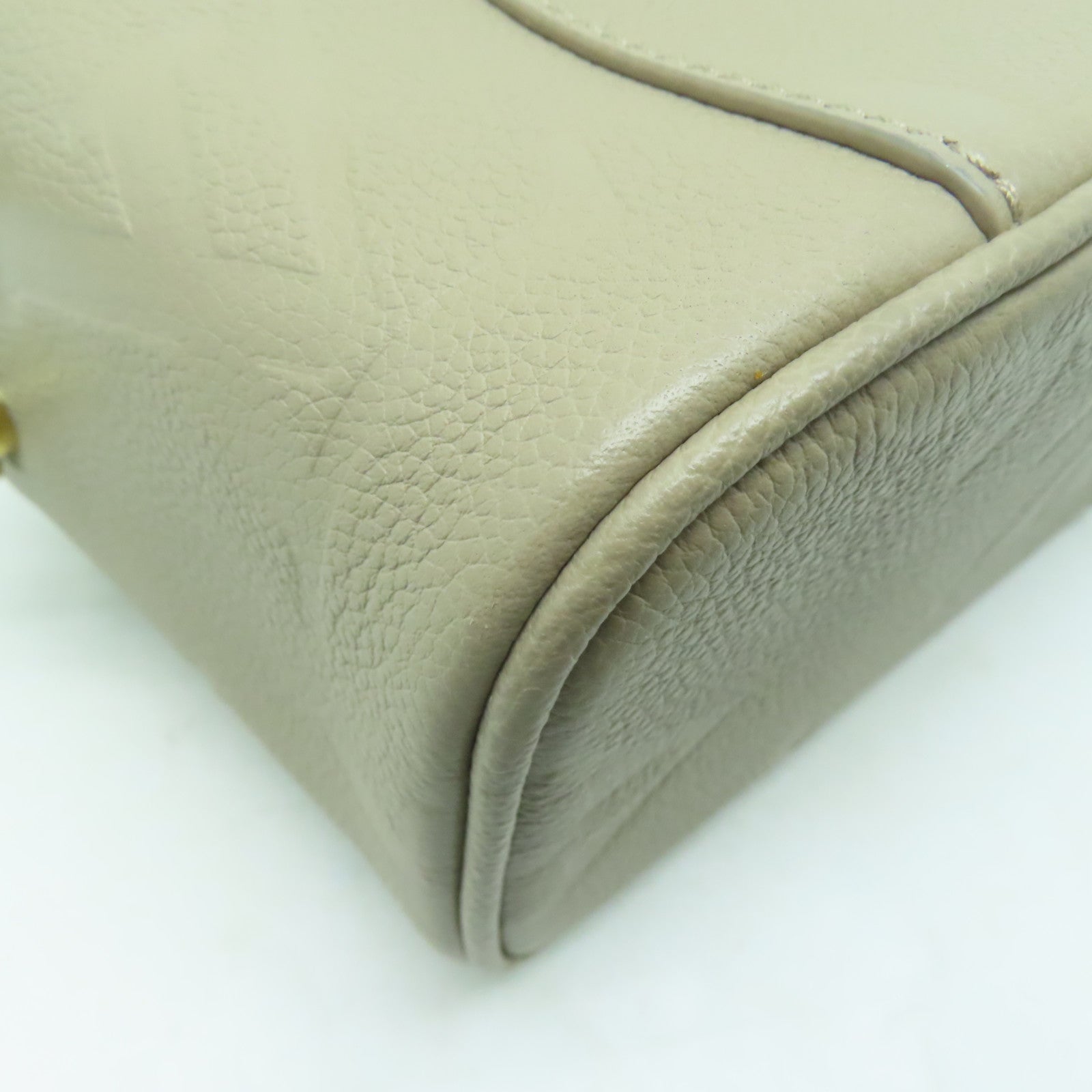 LOUIS VUITTON Monogram Empreinte Vanity PM金扣手挽肩背兩用袋啡色