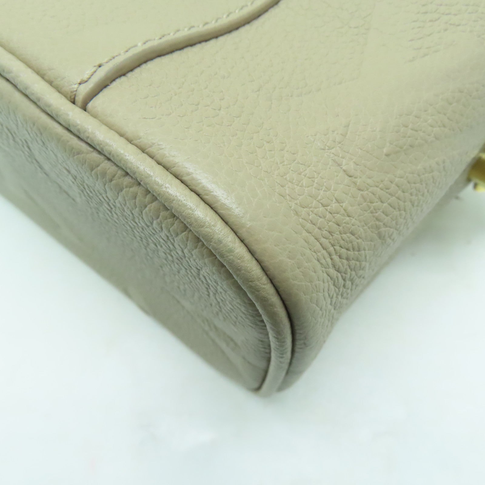 LOUIS VUITTON Monogram Empreinte Vanity PM金扣手挽肩背兩用袋啡色