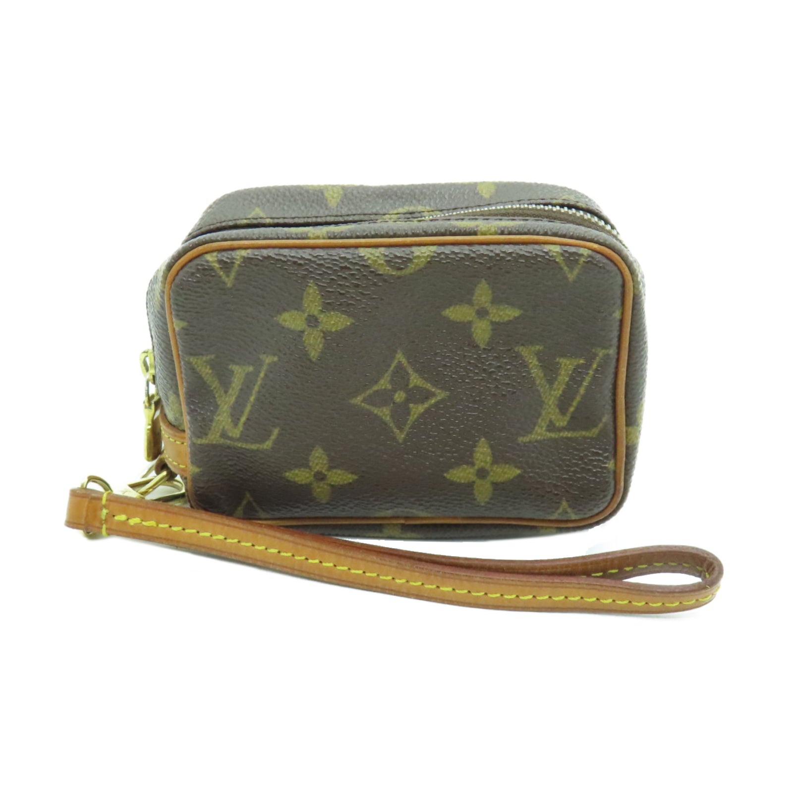 LOUIS VUITTON Monogram Trousse Wapity Pouch金扣手提包啡色