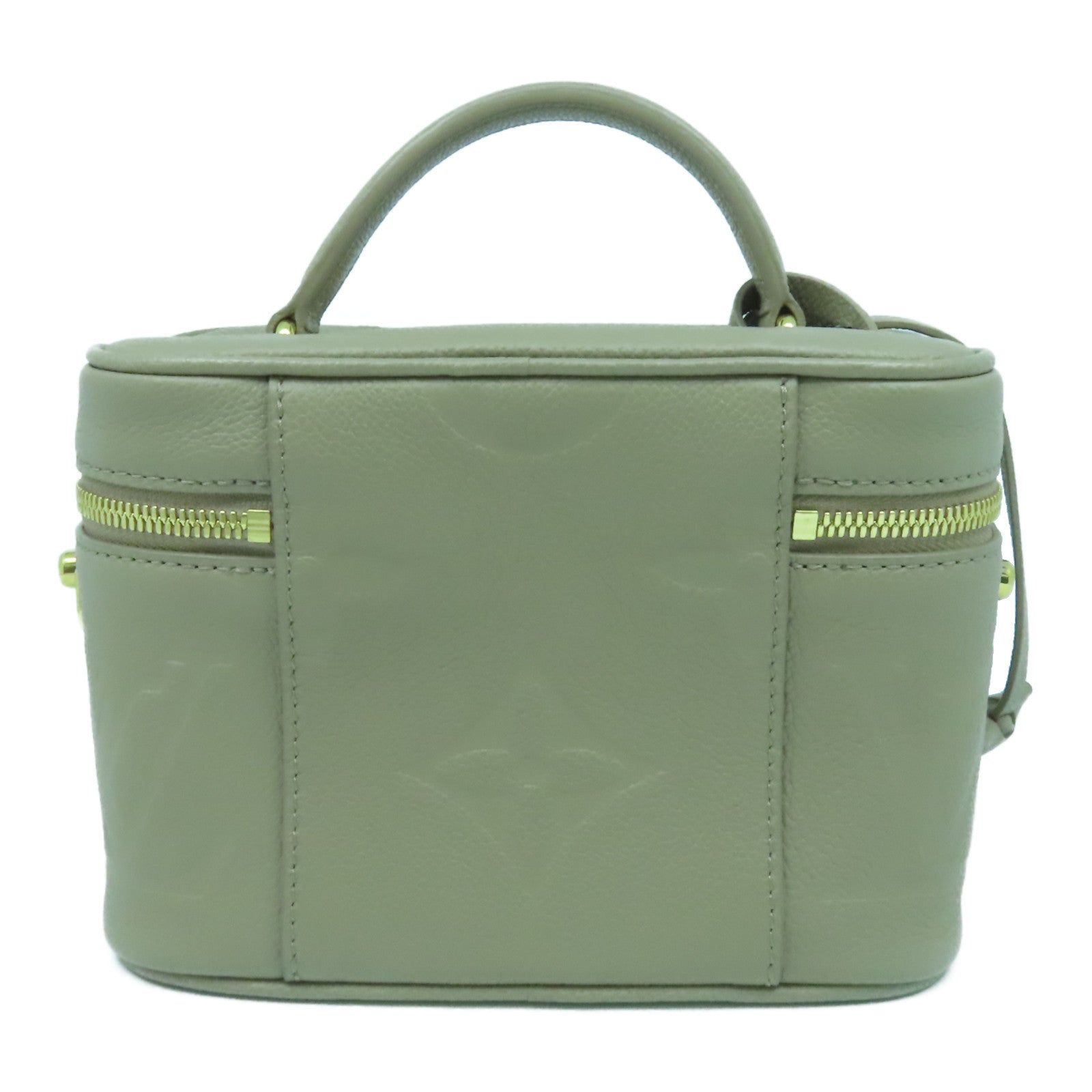 LOUIS VUITTON Monogram Empreinte Vanity PM金扣手挽肩背兩用袋啡色