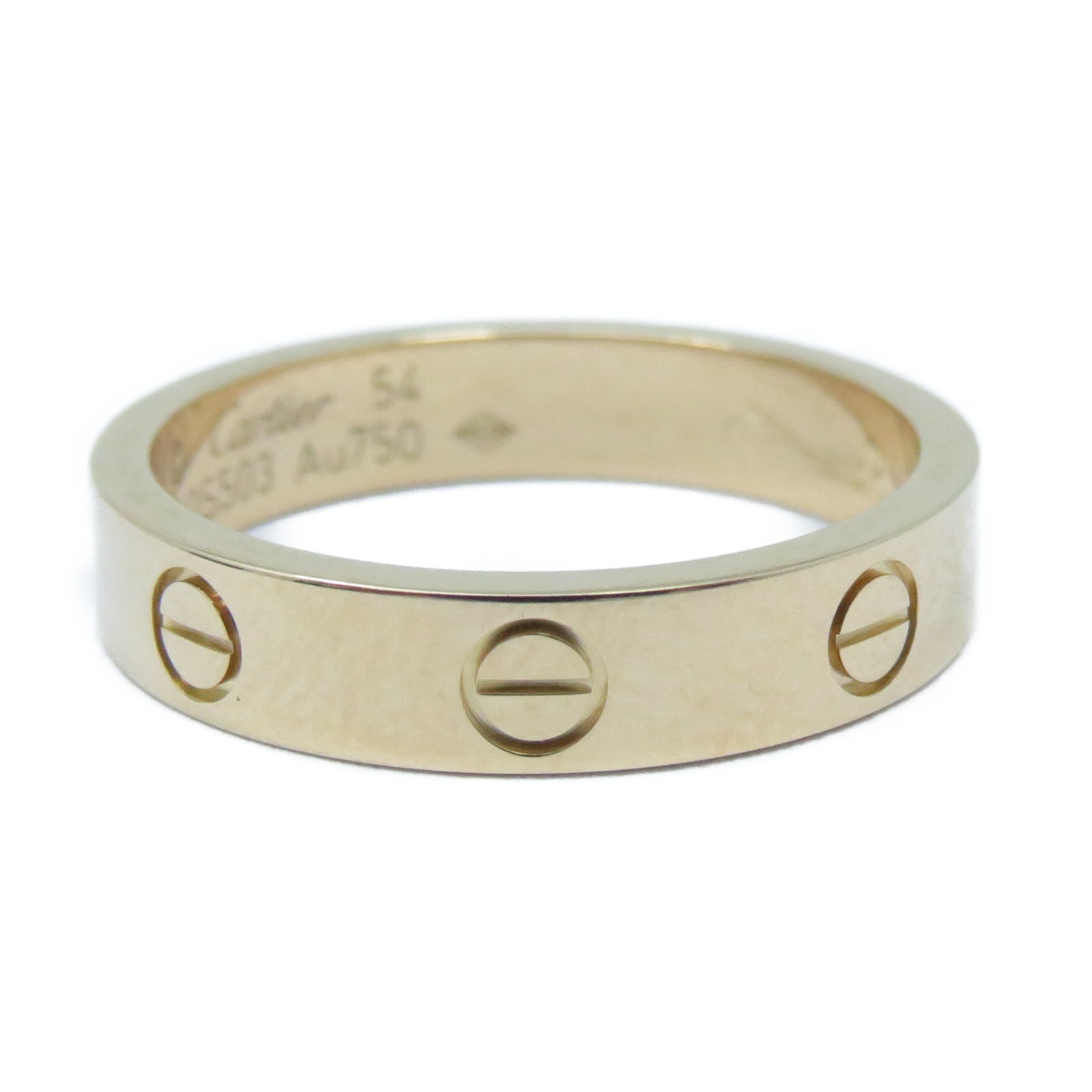 CARTIER 18K玫瑰金Love Ring 1 Dia戒指US#6.75
