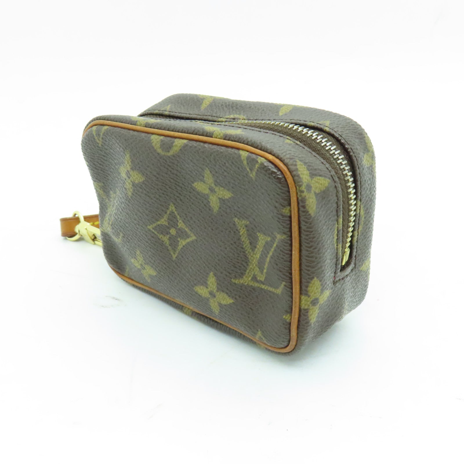 LOUIS VUITTON Monogram Trousse Wapity Pouch金扣手提包啡色