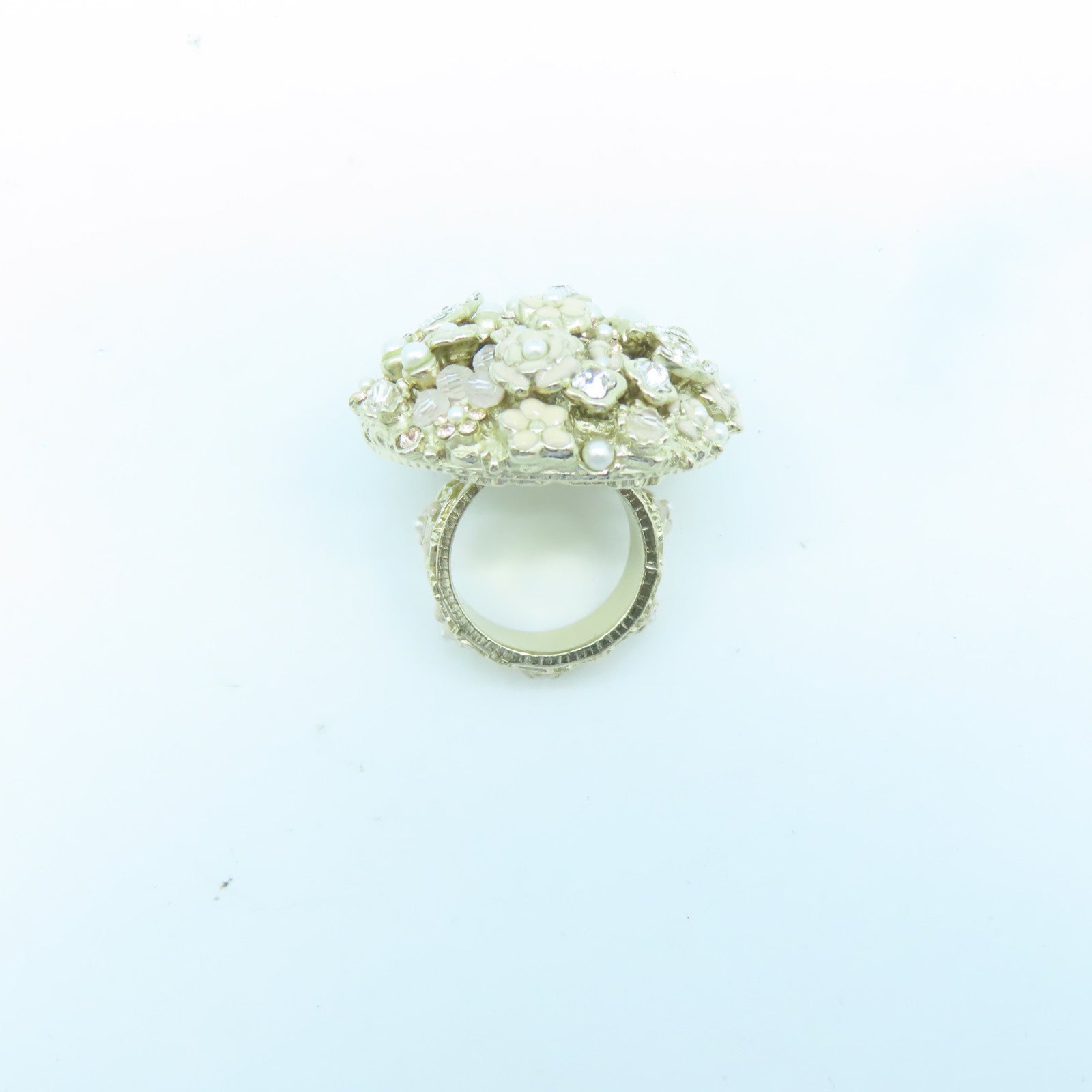 CHANEL 【激減優惠】金屬Ring戒指金色US#7