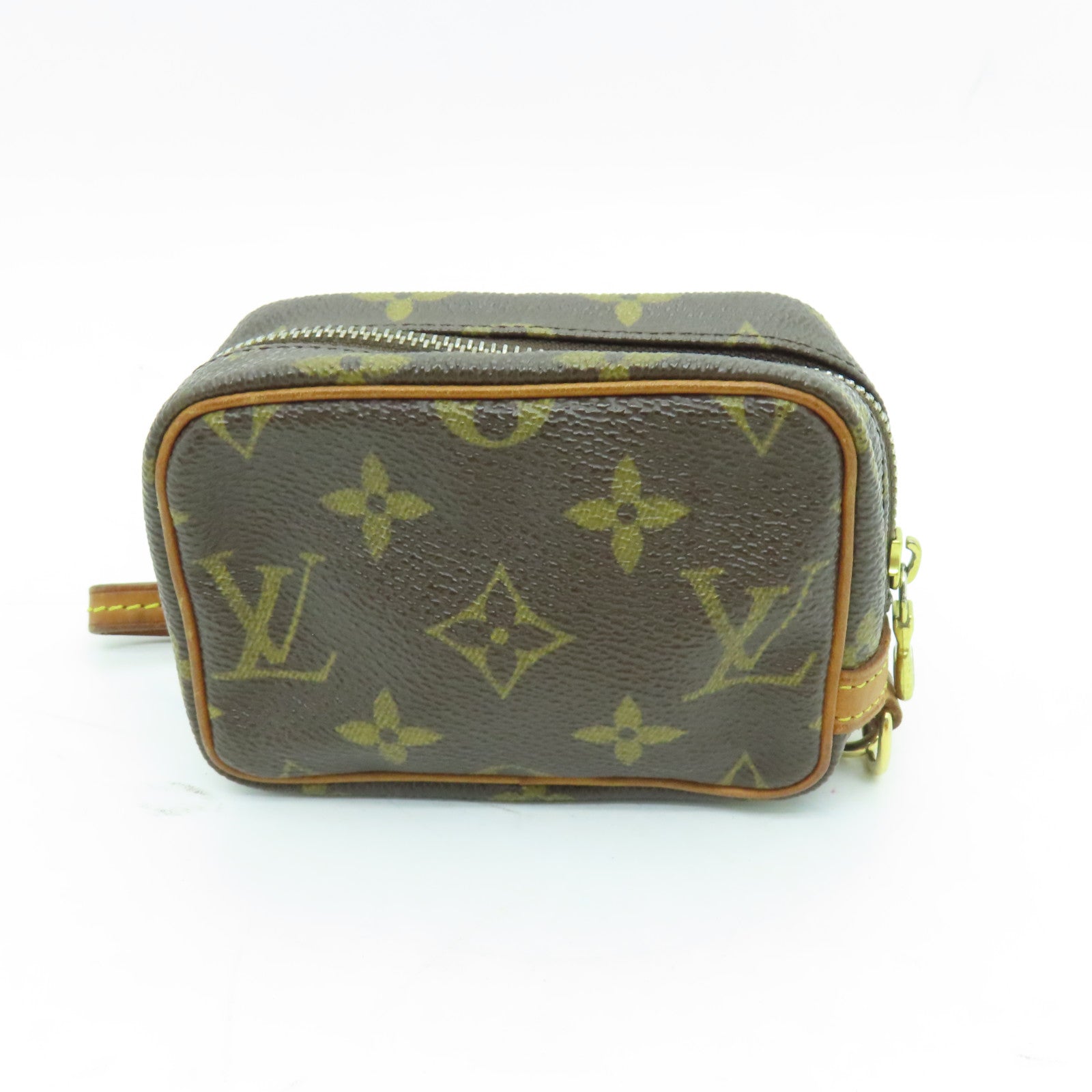 LOUIS VUITTON Monogram Trousse Wapity Pouch金扣手提包啡色