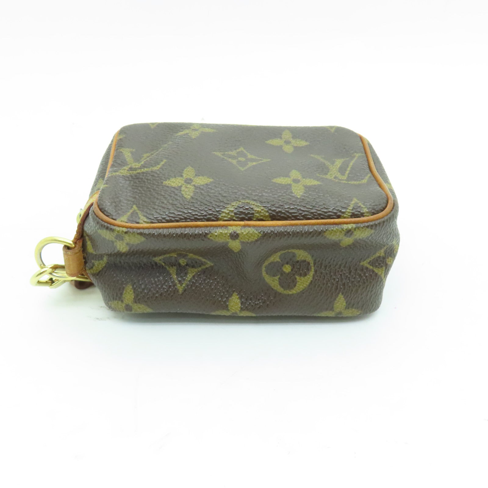 LOUIS VUITTON Monogram Trousse Wapity Pouch金扣手提包啡色