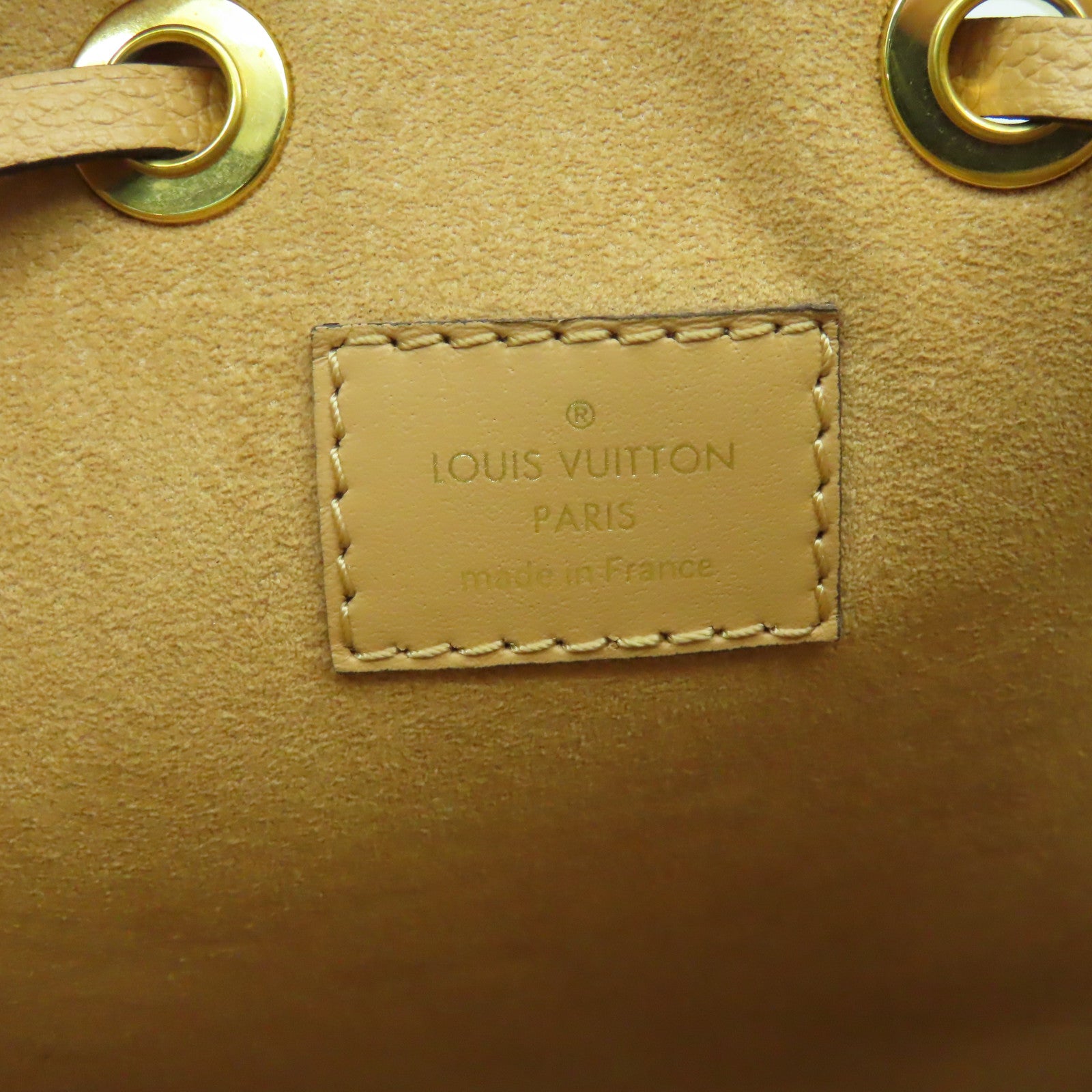 LOUIS VUITTON Monogram Empreinte NeoNoe MM金招肩背袋粉紅色