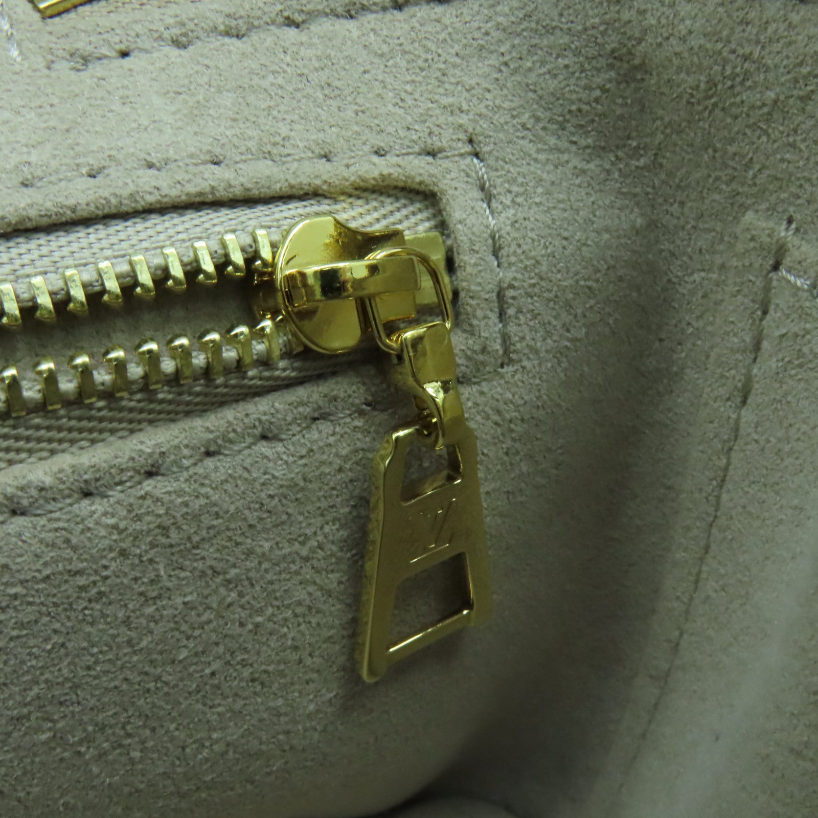 LOUIS VUITTON Monogram Empreinte Vanity PM金扣手挽肩背兩用袋啡色