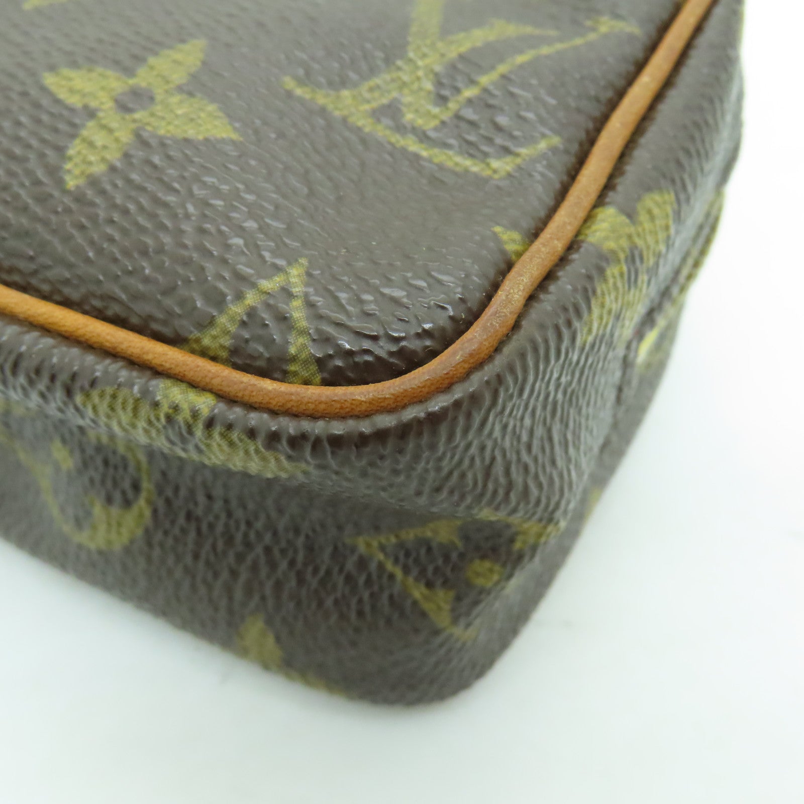 LOUIS VUITTON Monogram Trousse Wapity Pouch金扣手提包啡色