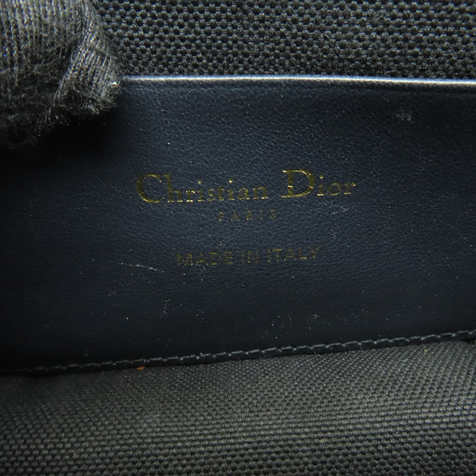 Dior 帆布30 Montaigne Nano金扣鏈帶肩背袋藍色