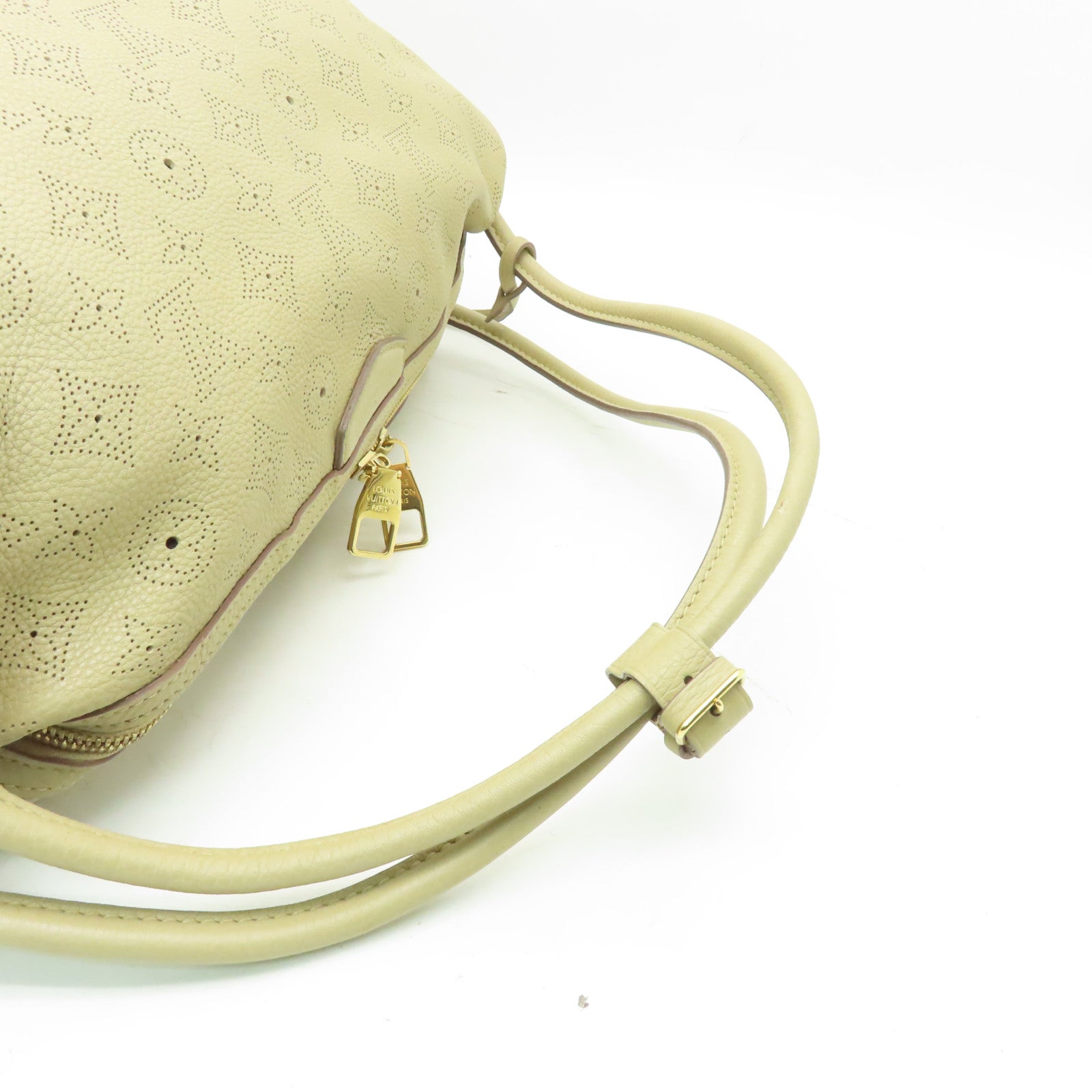 LOUIS VUITTON Mahina Galatea MM金扣肩背袋啡色