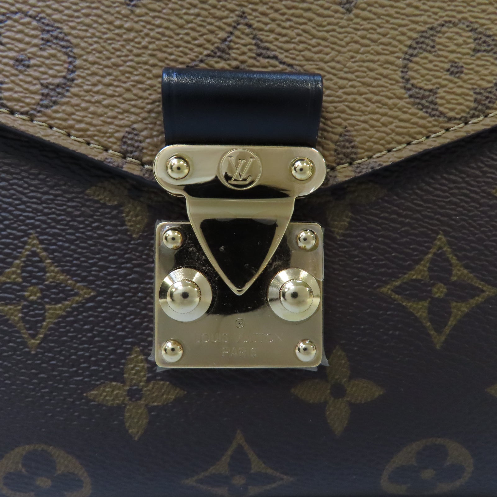 LOUIS VUITTON Monogram Pochette Metis金扣肩背袋啡色