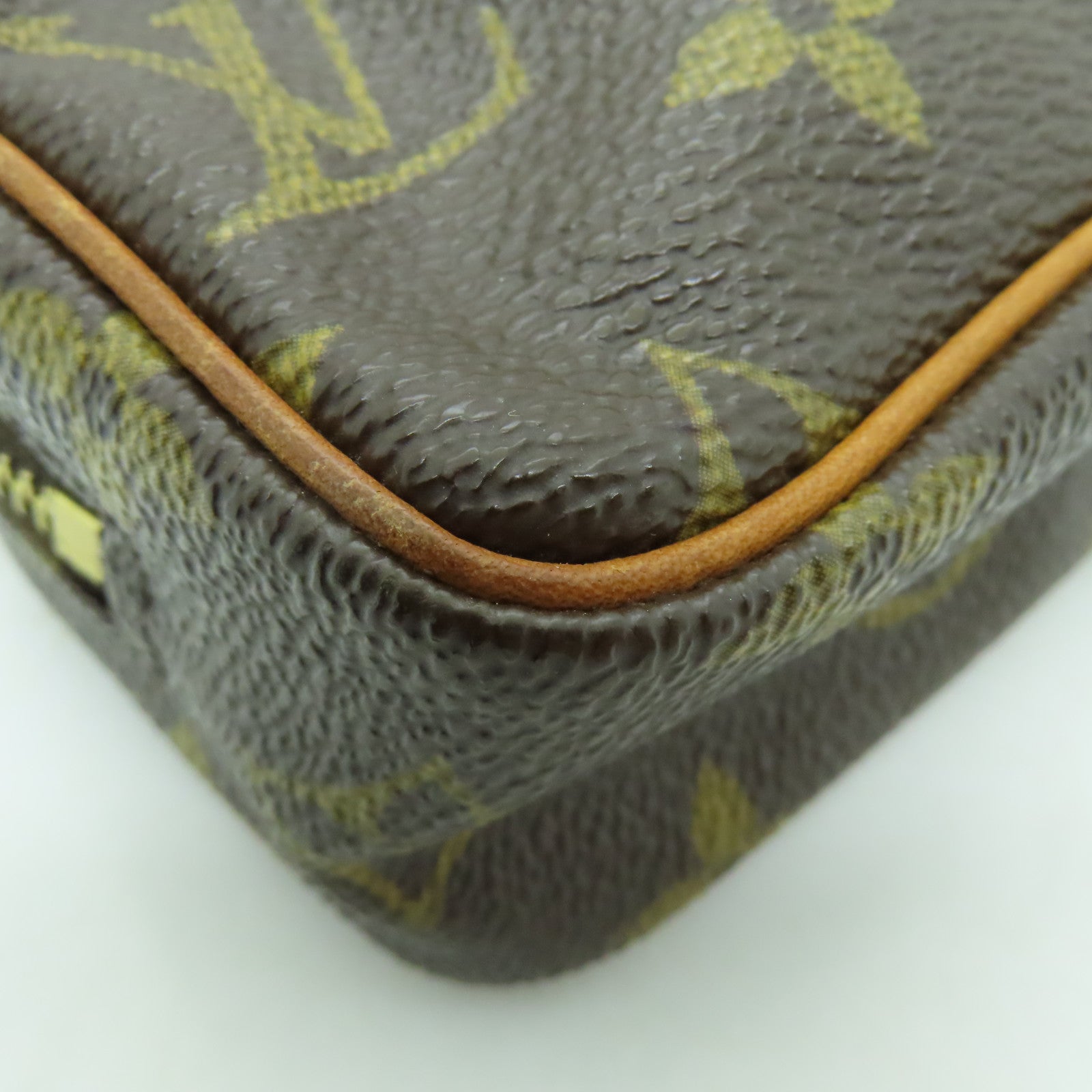LOUIS VUITTON Monogram Trousse Wapity Pouch金扣手提包啡色