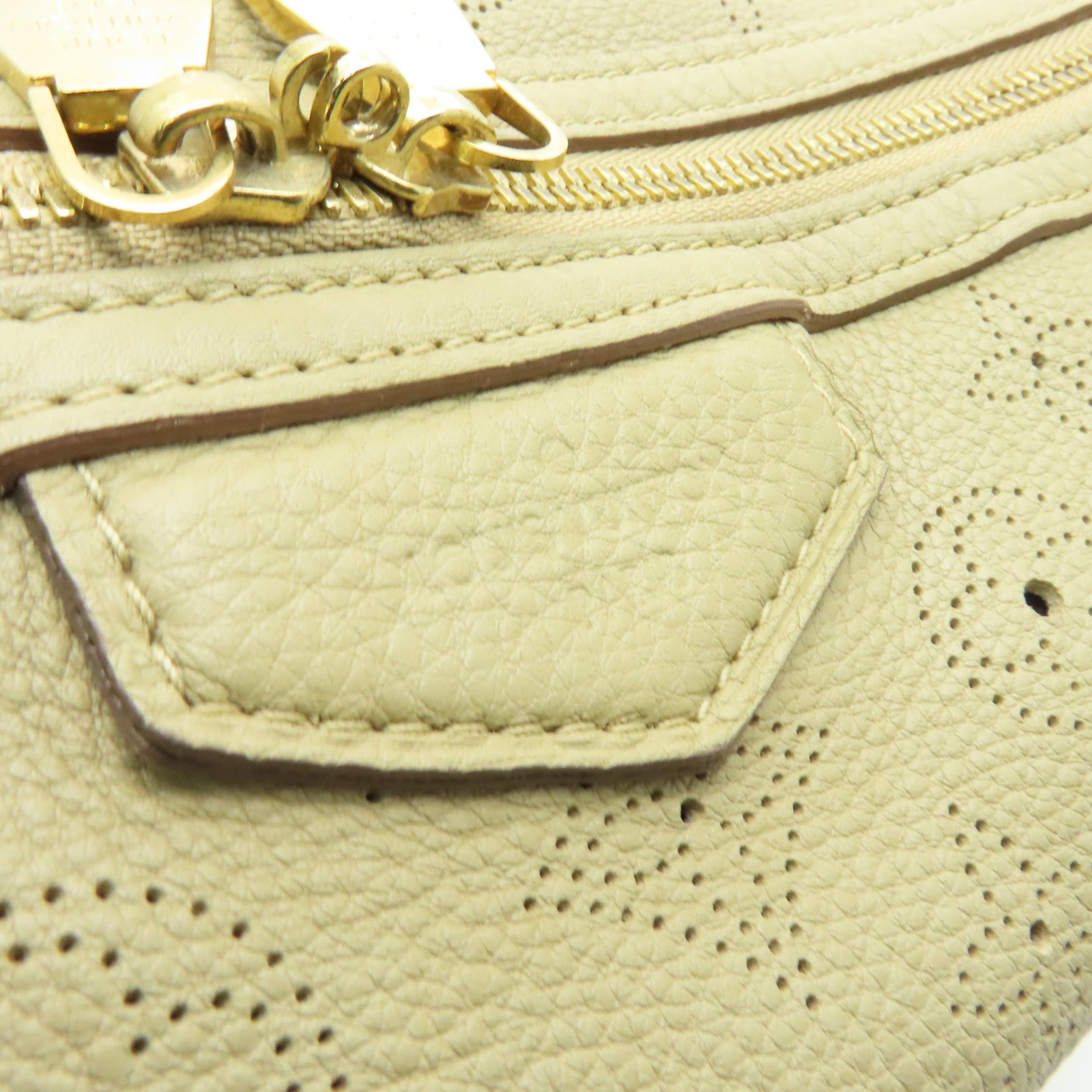 LOUIS VUITTON Mahina Galatea MM金扣肩背袋啡色