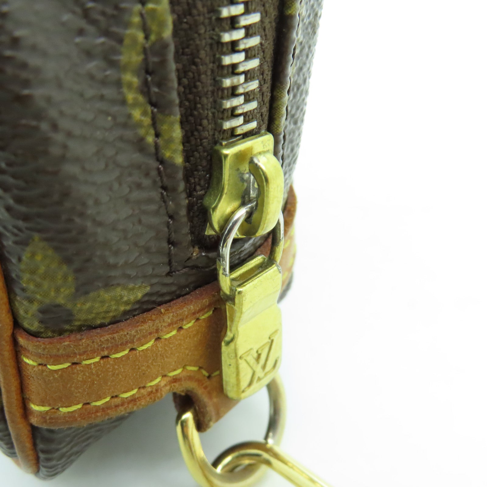 LOUIS VUITTON Monogram Trousse Wapity Pouch金扣手提包啡色