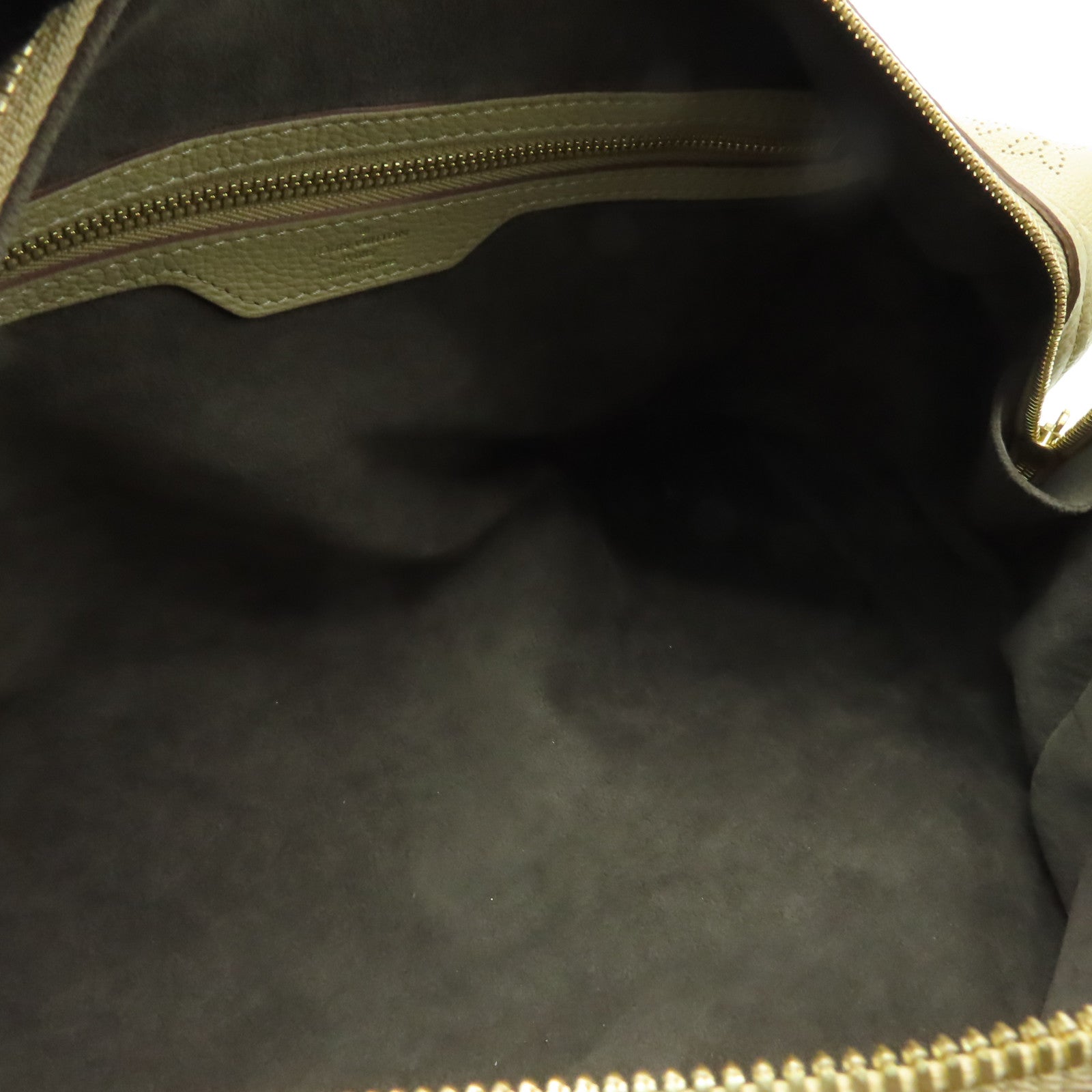 LOUIS VUITTON Mahina Galatea MM金扣肩背袋啡色