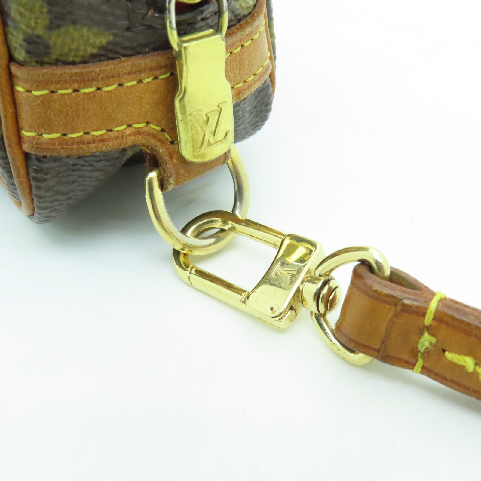 LOUIS VUITTON Monogram Trousse Wapity Pouch金扣手提包啡色