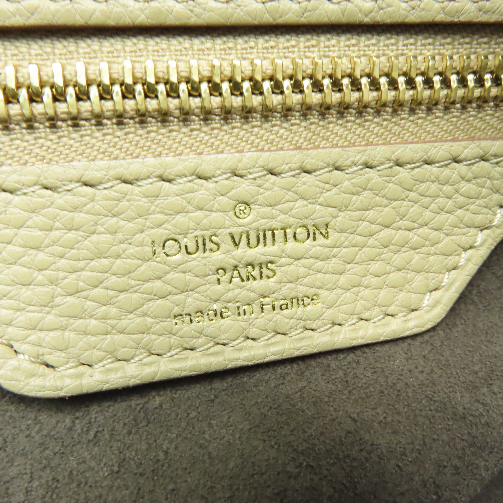 LOUIS VUITTON Mahina Galatea MM金扣肩背袋啡色