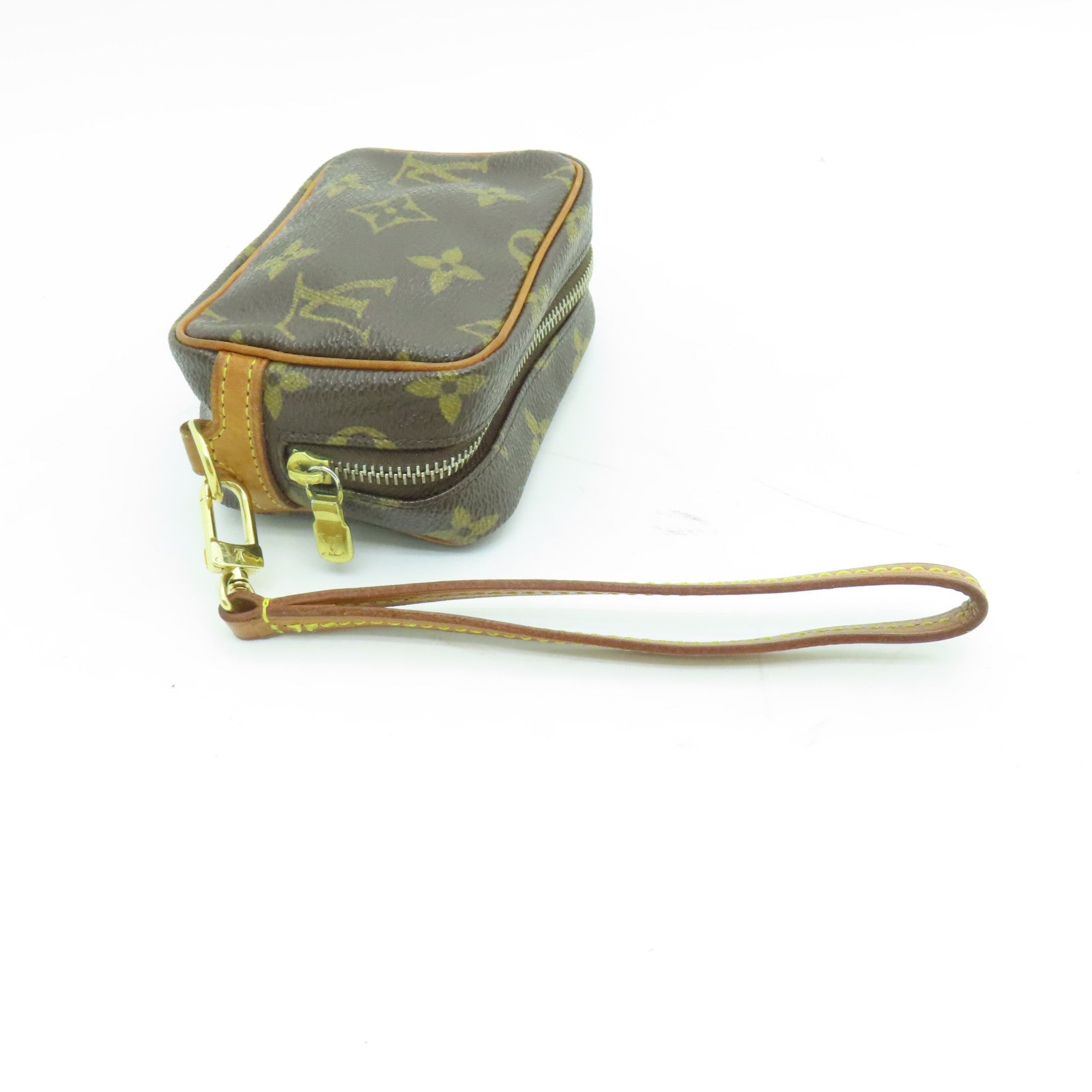 LOUIS VUITTON Monogram Trousse Wapity Pouch金扣手提包啡色