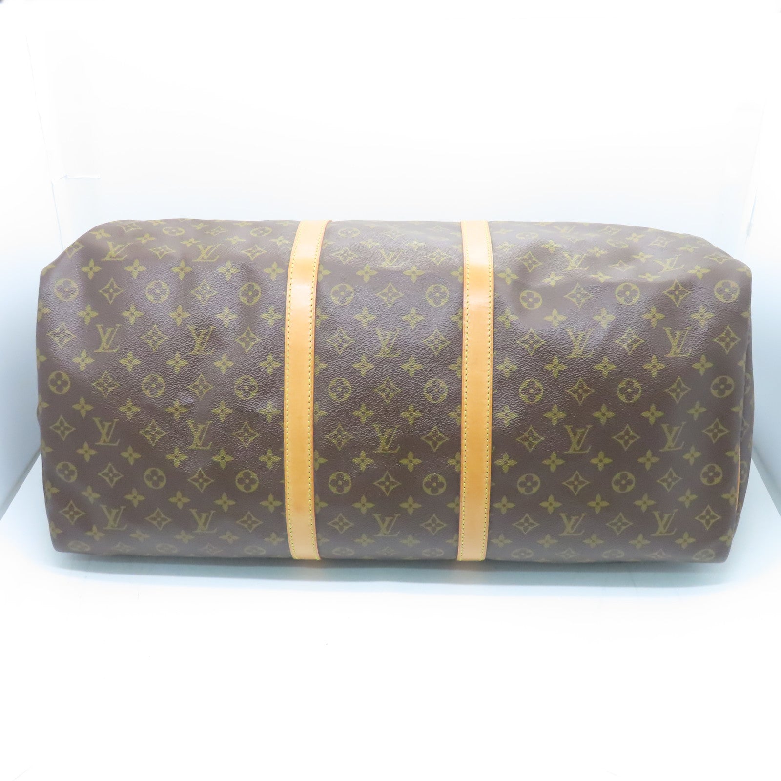 LOUIS VUITTON Monogram Keepall 60金扣波士顿包啡色