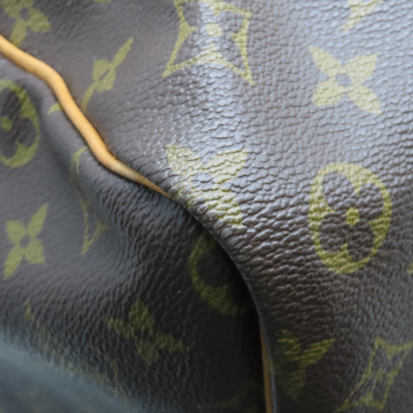 LOUIS VUITTON Monogram Keepall 60金扣波士顿包啡色