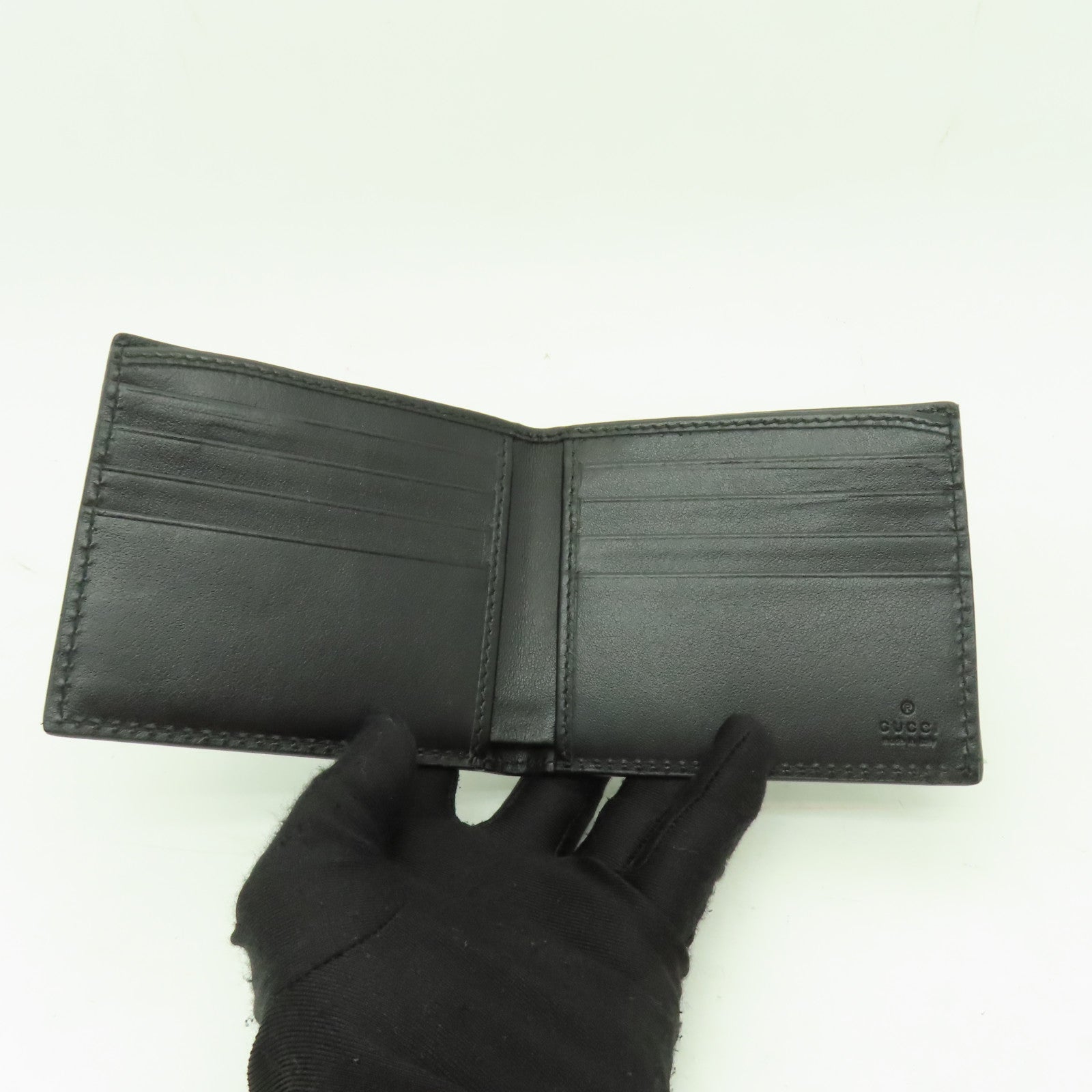 GUCCI 牛皮皮革Wallet錢包黒色