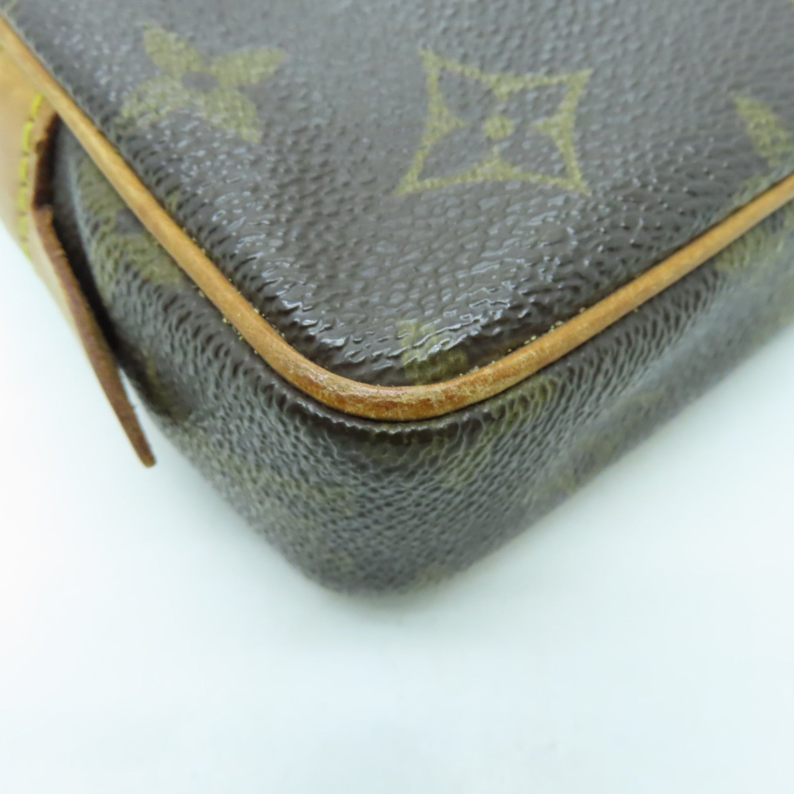 LOUIS VUITTON Monogram Pochette Marly Bandouliere金扣肩背袋啡色
