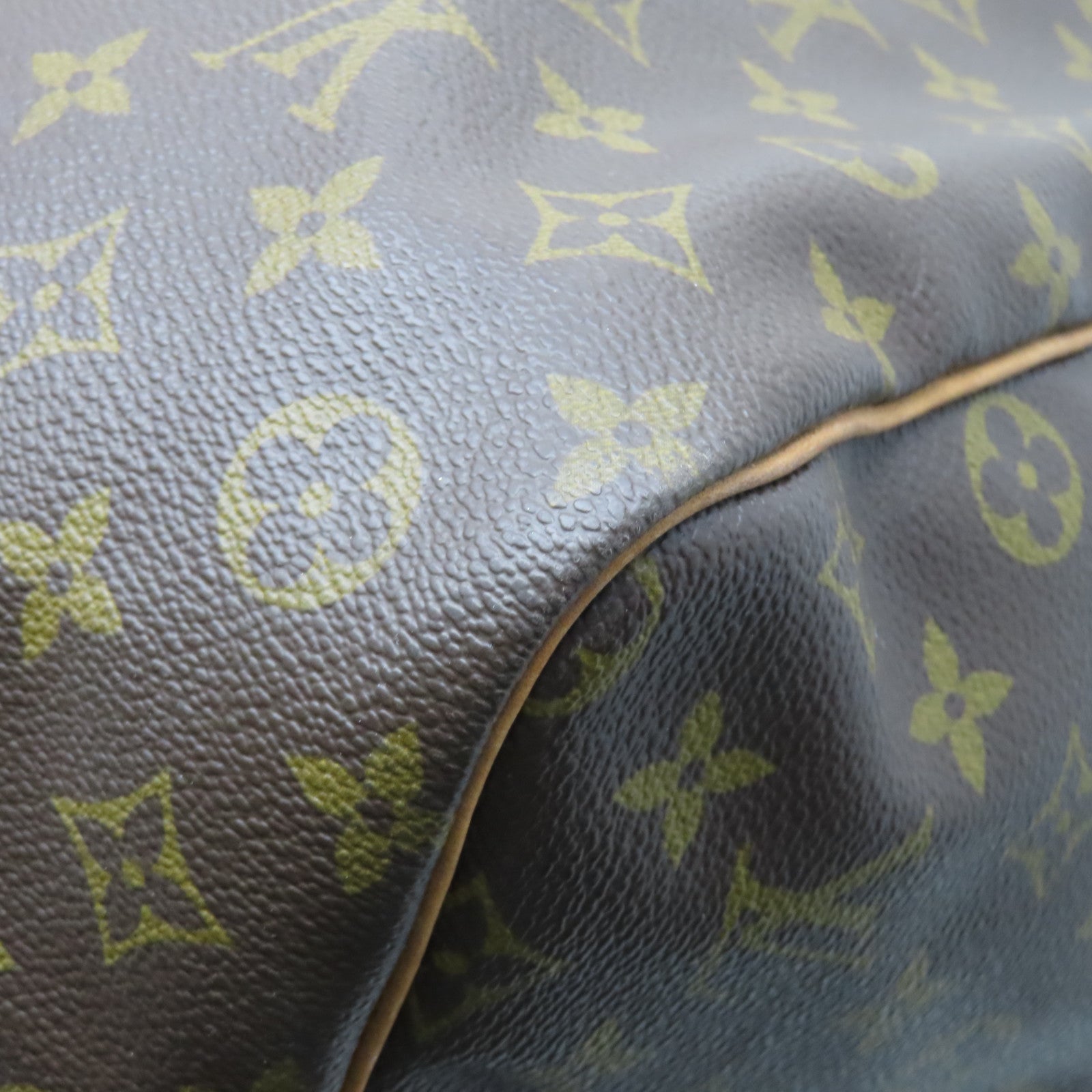 LOUIS VUITTON Monogram Keepall 60金扣波士顿包啡色