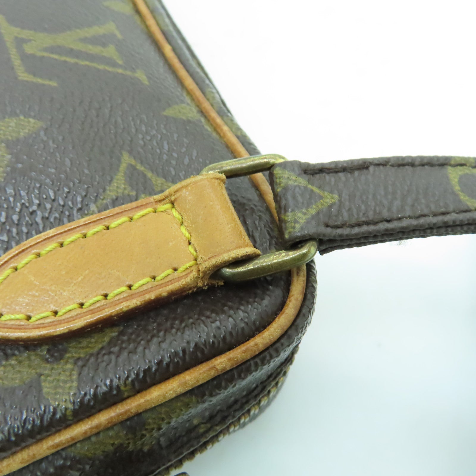 LOUIS VUITTON Monogram Pochette Marly Bandouliere金扣肩背袋啡色