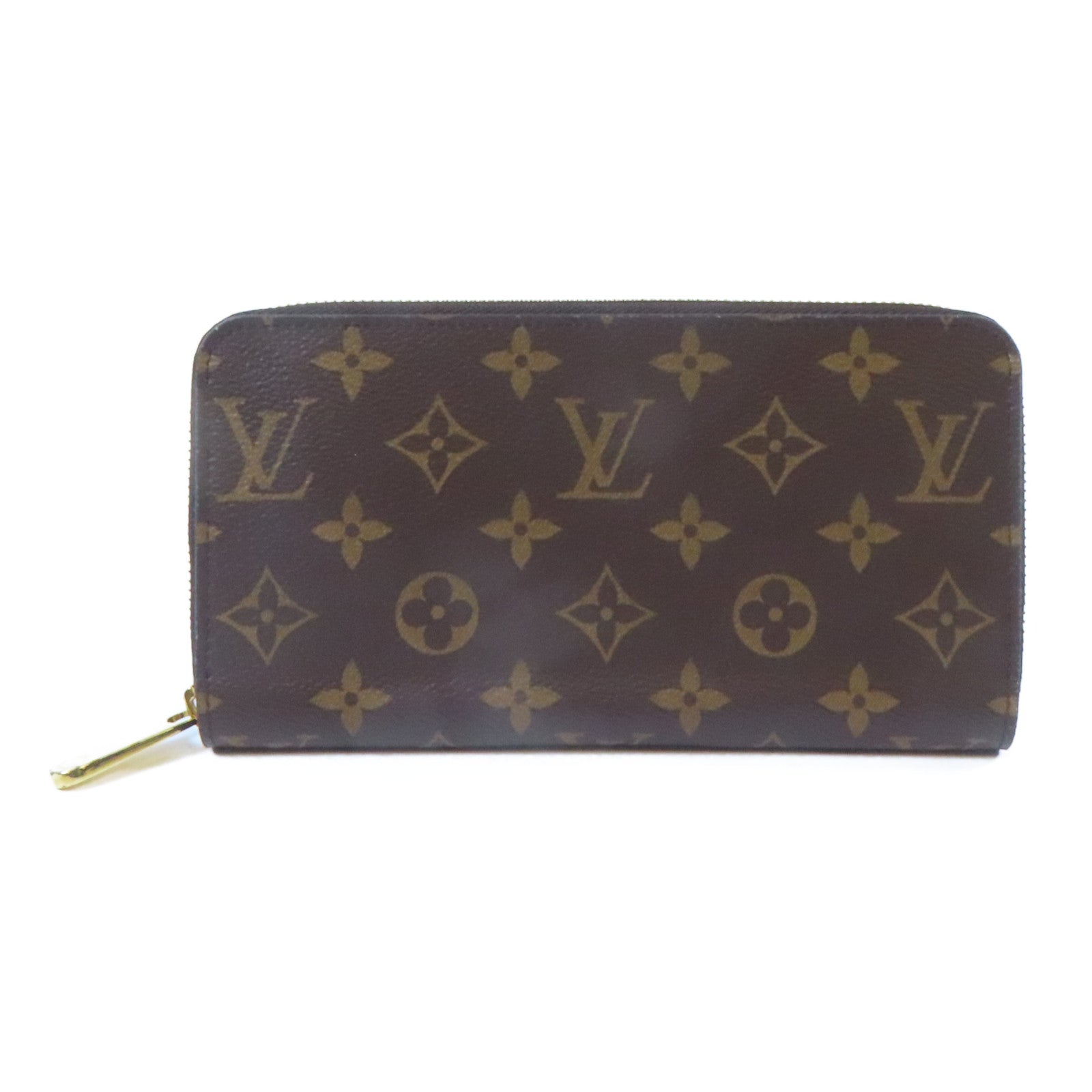LOUIS VUITTON Monogram Zippy Wallet金扣長錢包啡色