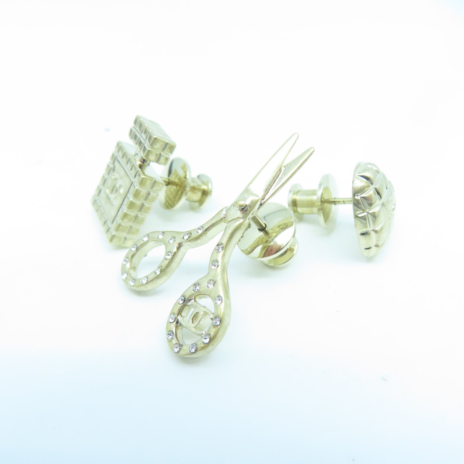 CHANEL 金屬Brooch Set胸針金色