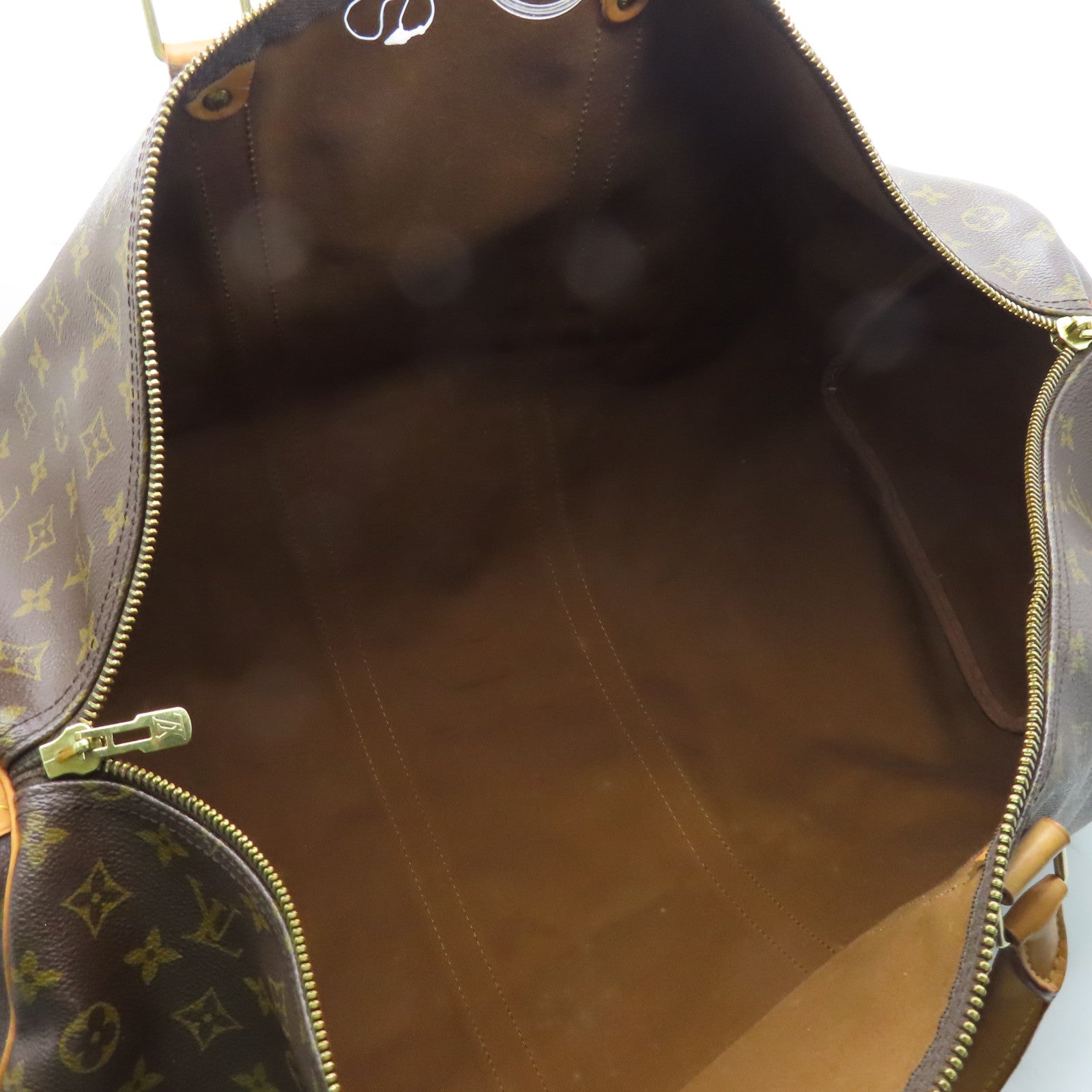 LOUIS VUITTON Monogram Keepall 60金扣波士顿包啡色