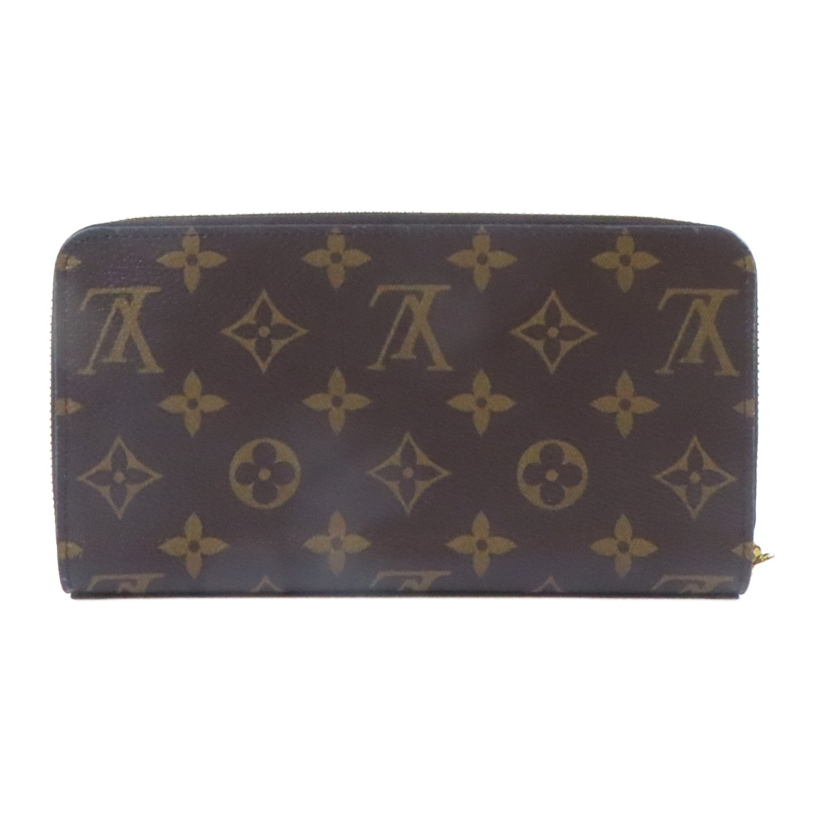 LOUIS VUITTON Monogram Zippy Wallet金扣長錢包啡色