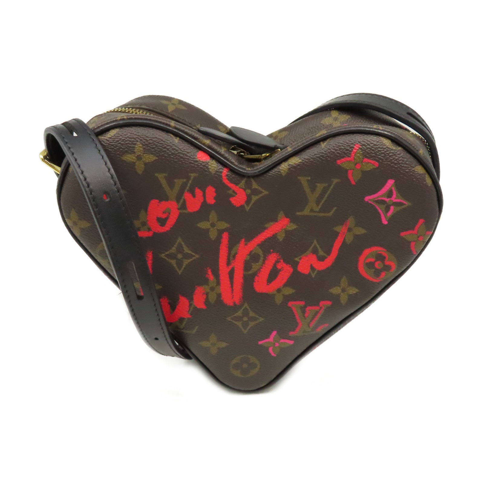 LOUIS VUITTON Monogram Game On Coeur Shoulder Bag肩背袋啡色