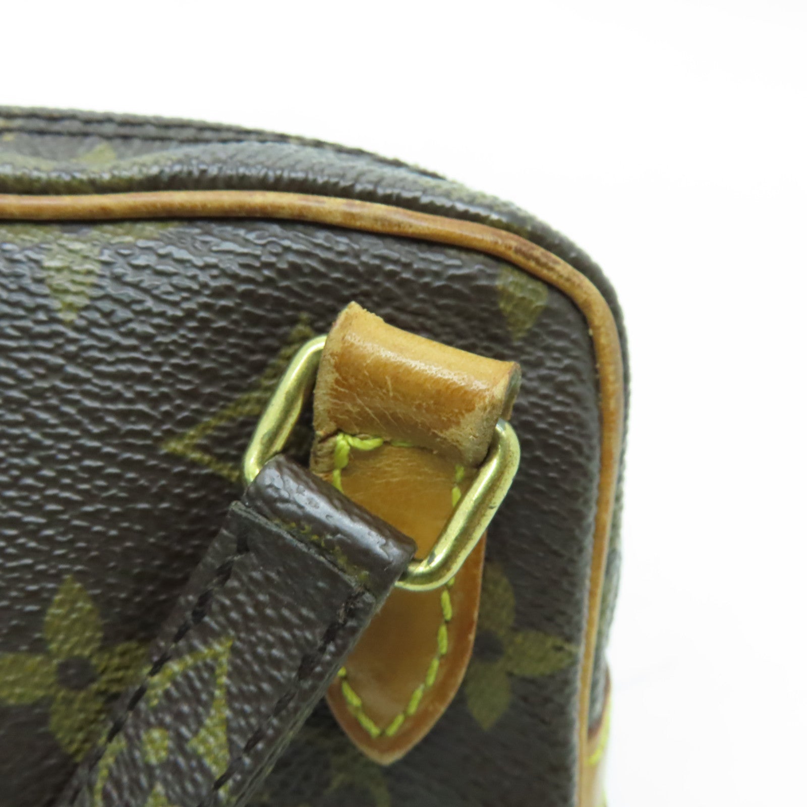 LOUIS VUITTON Monogram Pochette Marly Bandouliere金扣肩背袋啡色