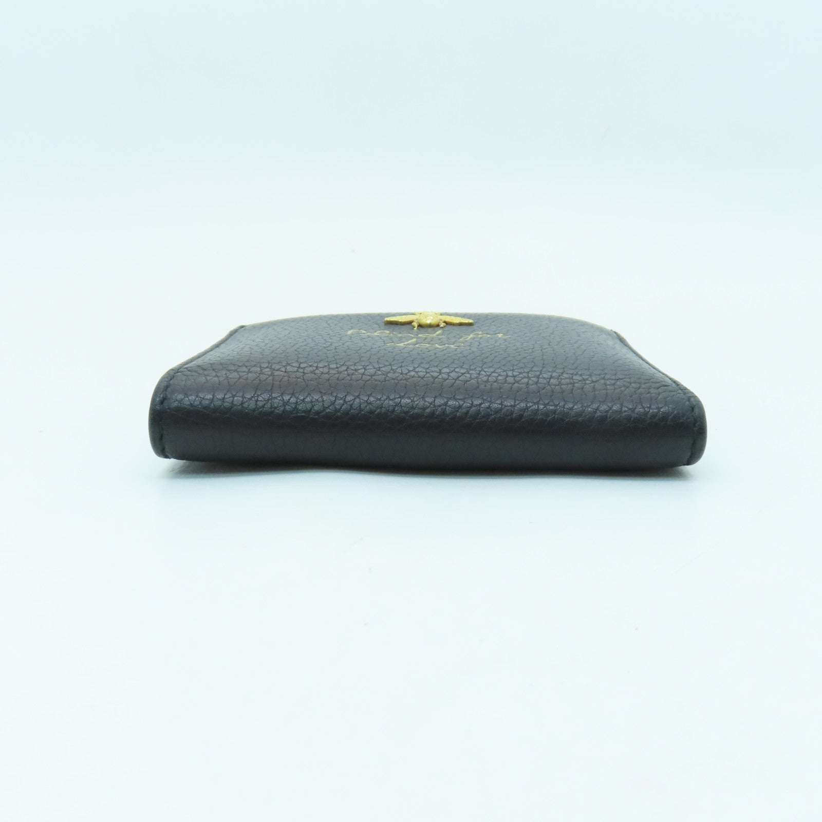 GUCCI 牛皮皮革Wallet金扣錢包黑色