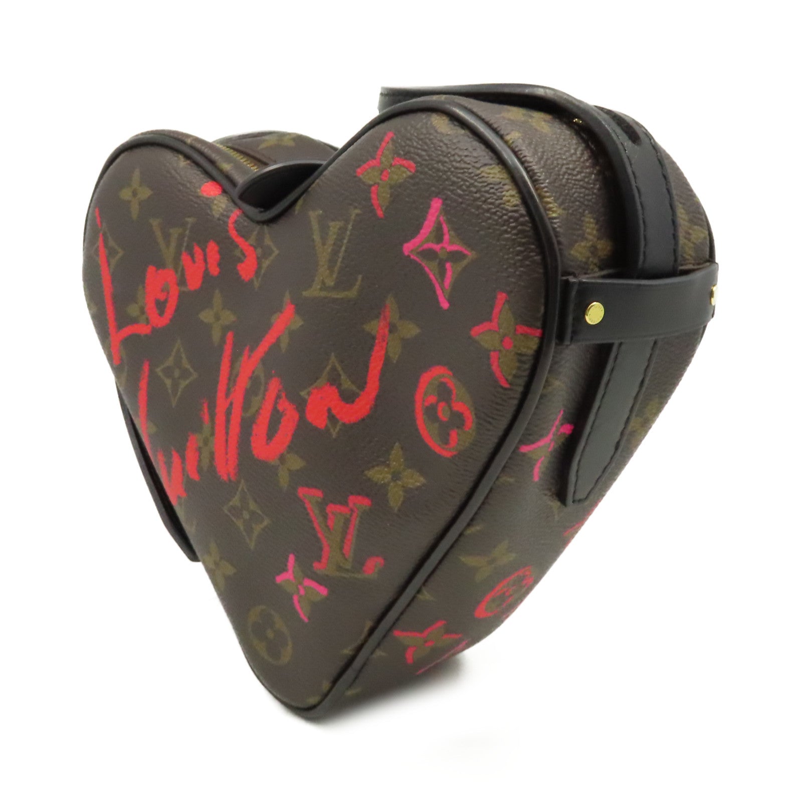 LOUIS VUITTON Monogram Game On Coeur Shoulder Bag肩背袋啡色