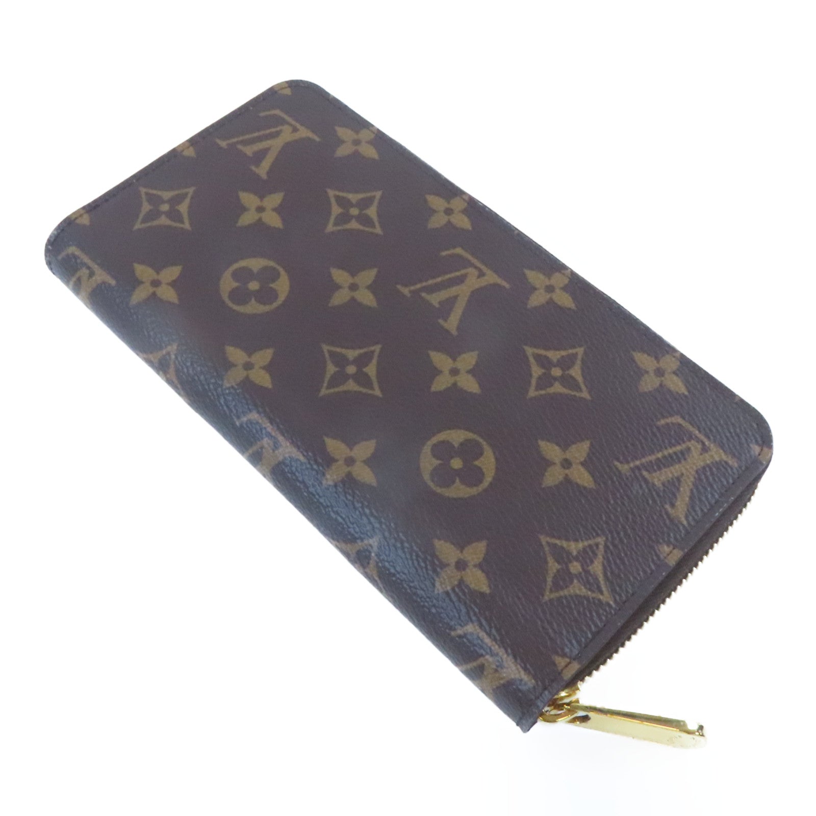 LOUIS VUITTON Monogram Zippy Wallet金扣長錢包啡色