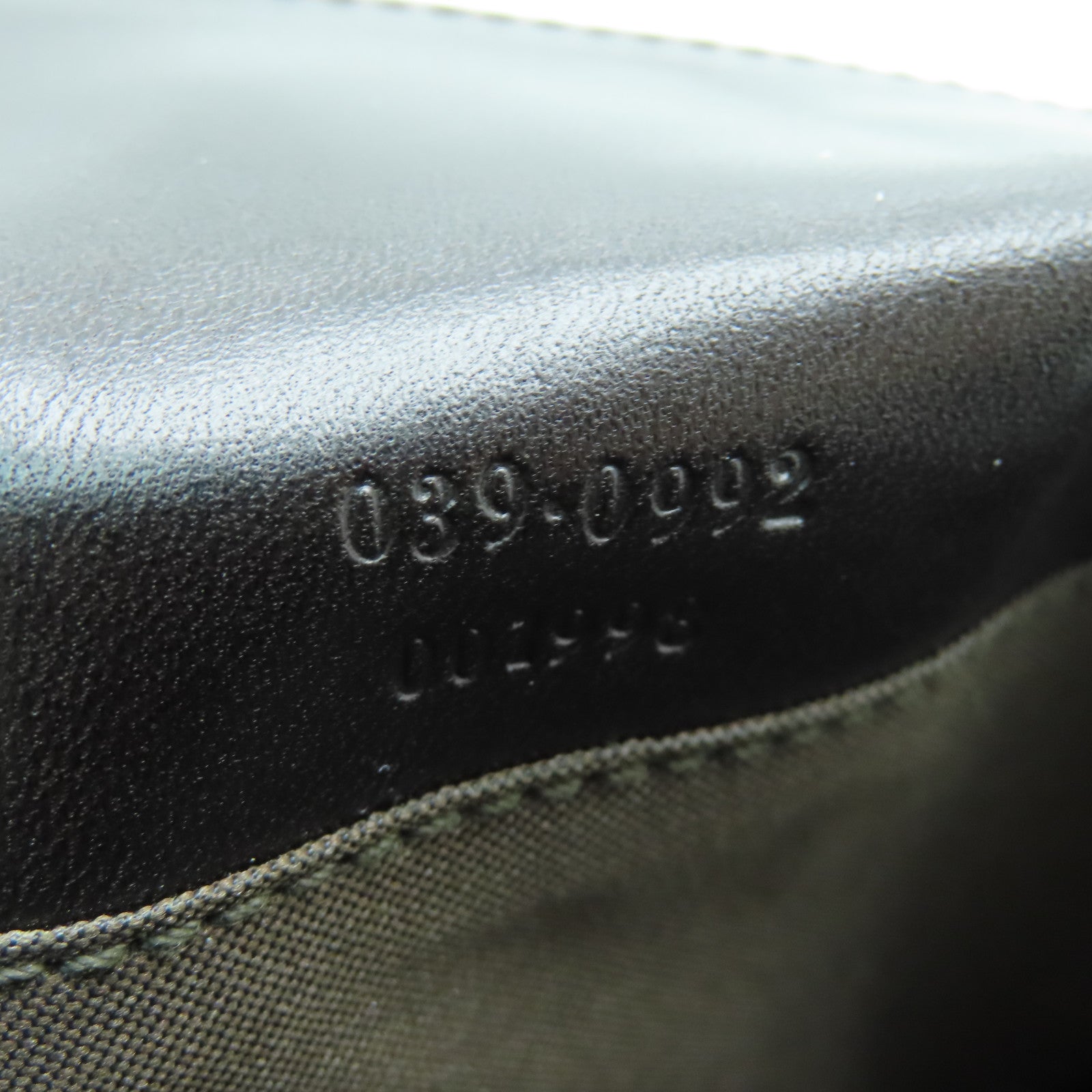GUCCI Canvas Pouch Clutch Brown