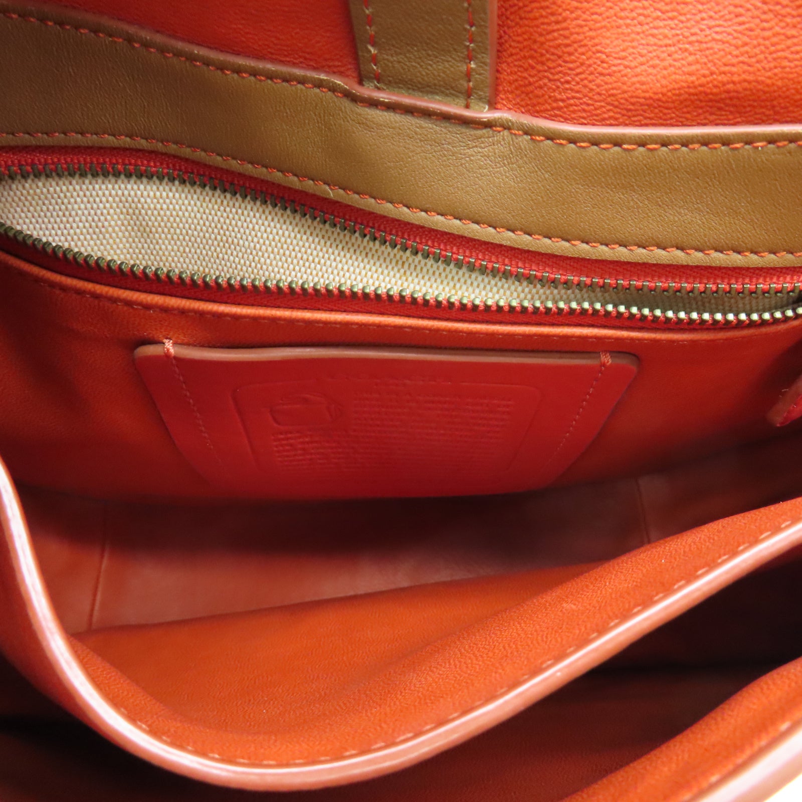 COACH 牛皮皮革Shoulder Bag銀扣肩背袋棕色