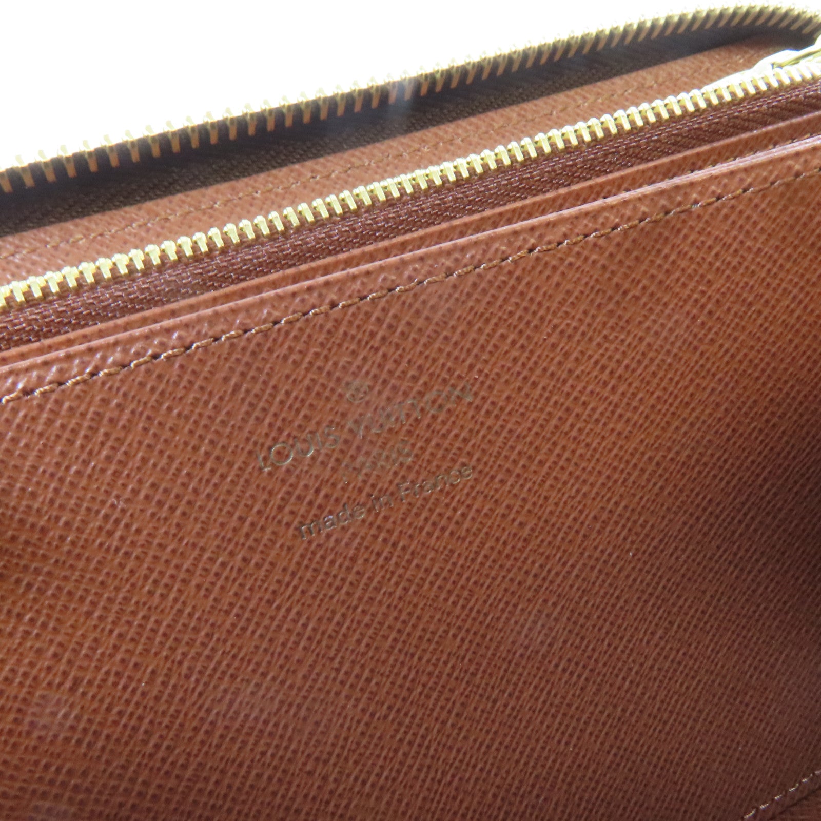 LOUIS VUITTON Monogram Zippy Wallet金扣長錢包啡色