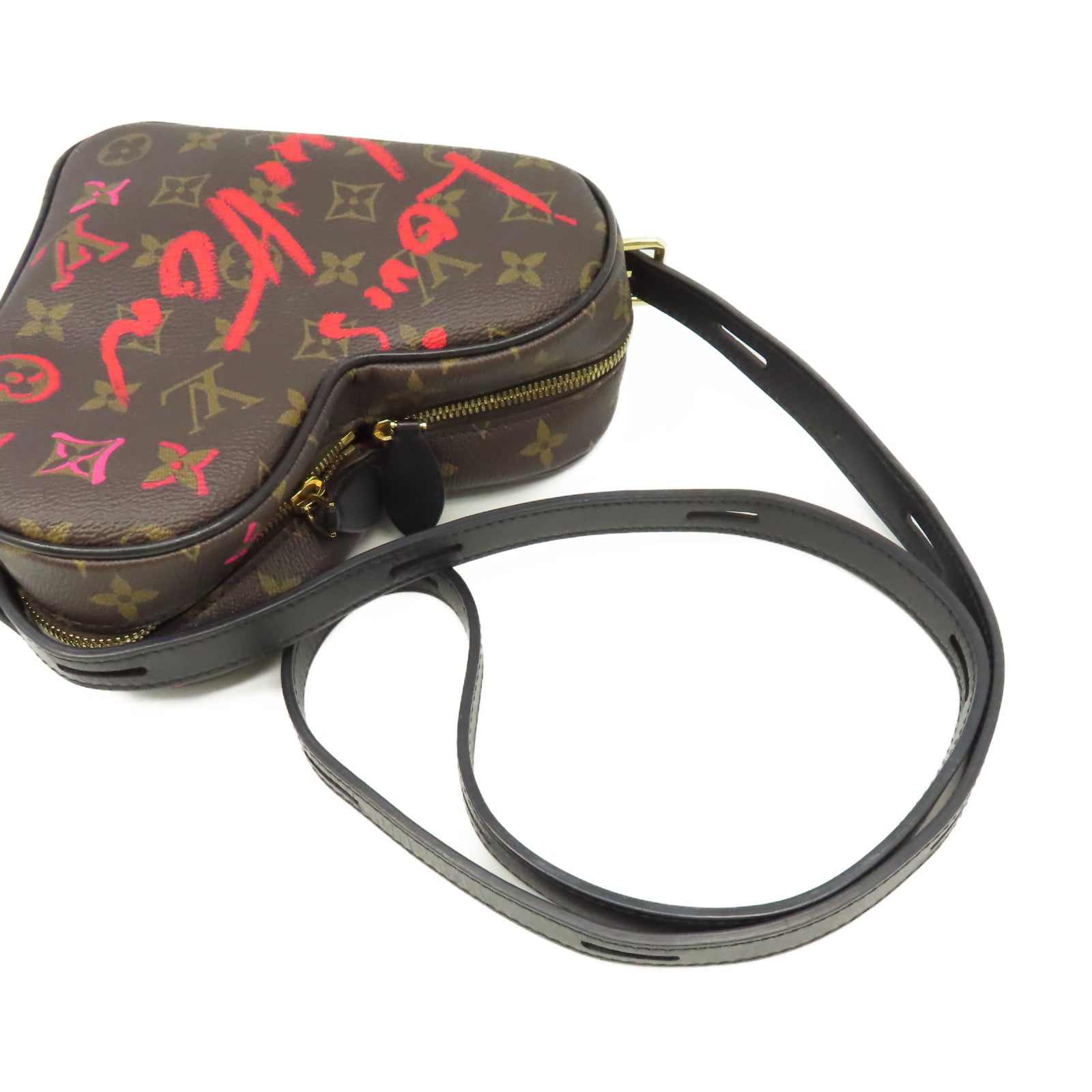 LOUIS VUITTON Monogram Game On Coeur Shoulder Bag肩背袋啡色