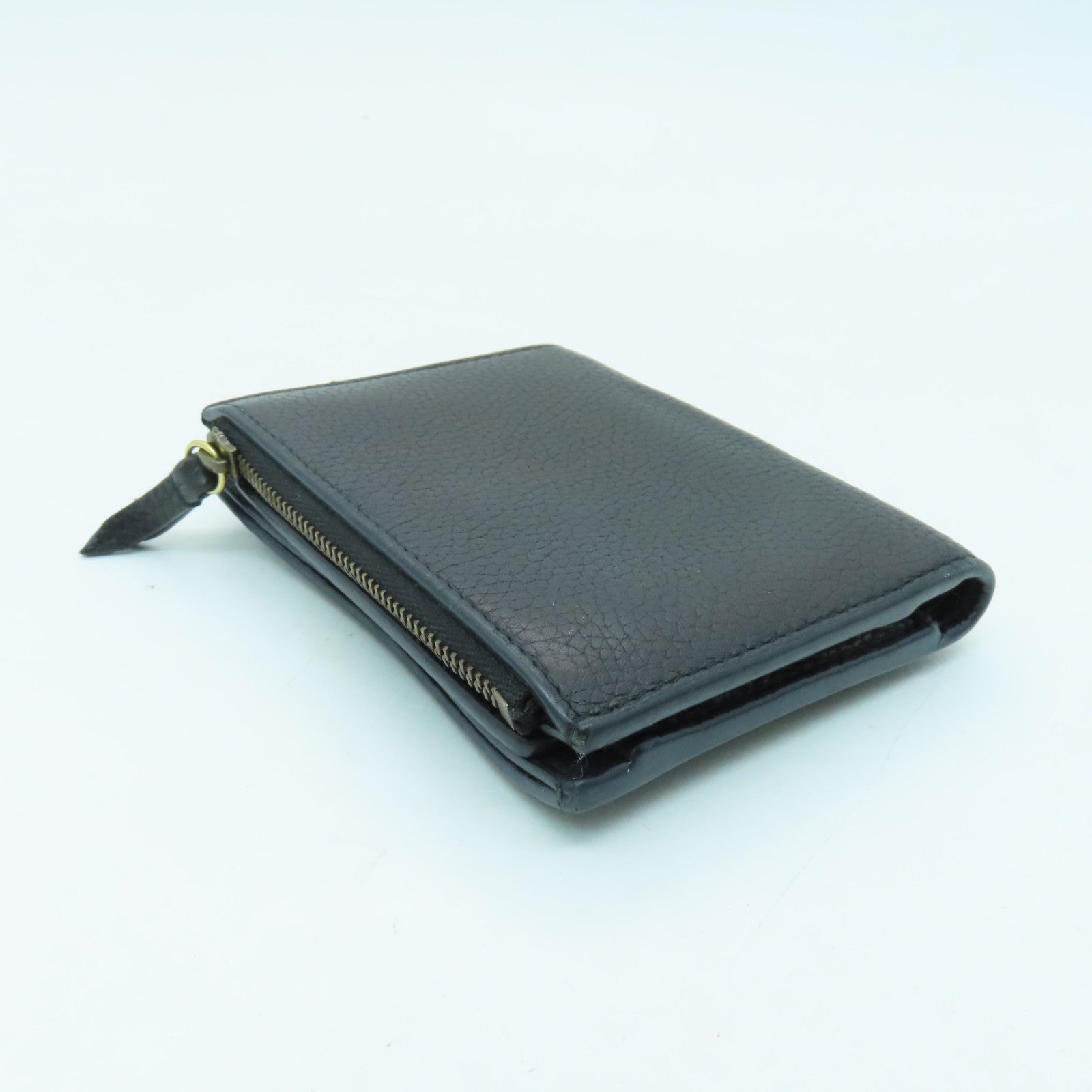 GUCCI 牛皮皮革Wallet金扣錢包黑色