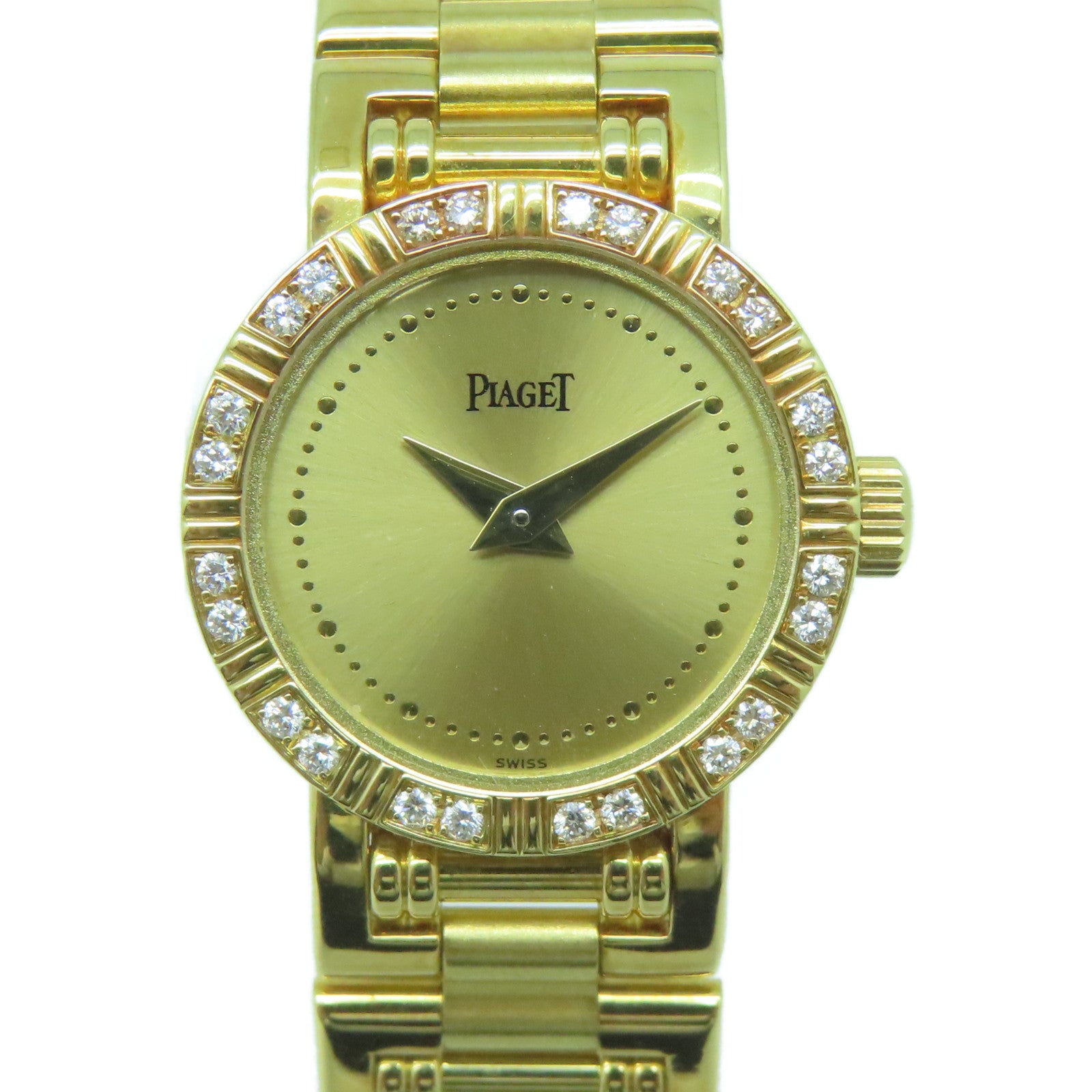 PIAGET 18K黃金Dancer手錶石英機芯金色