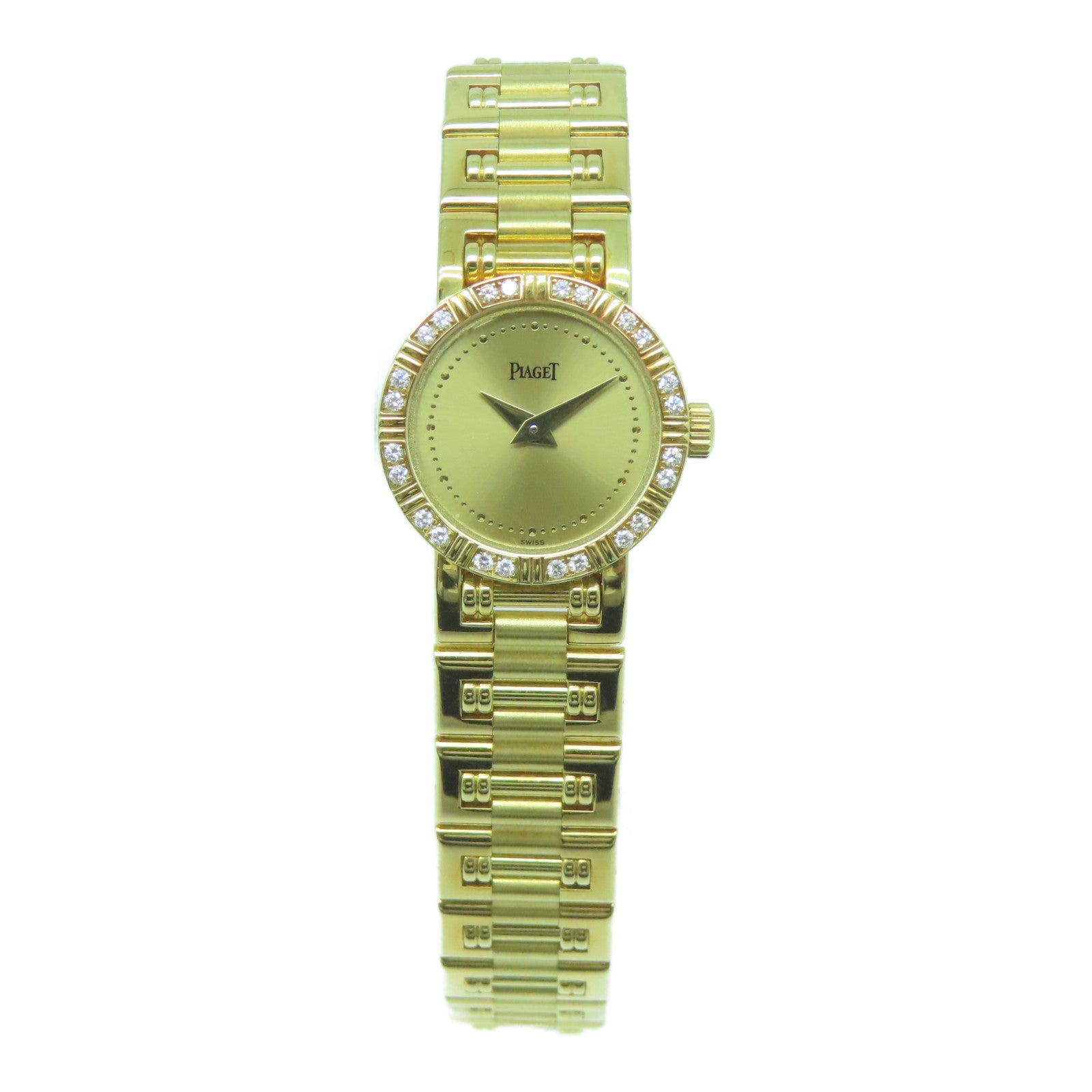 PIAGET 18K黃金Dancer手錶石英機芯金色