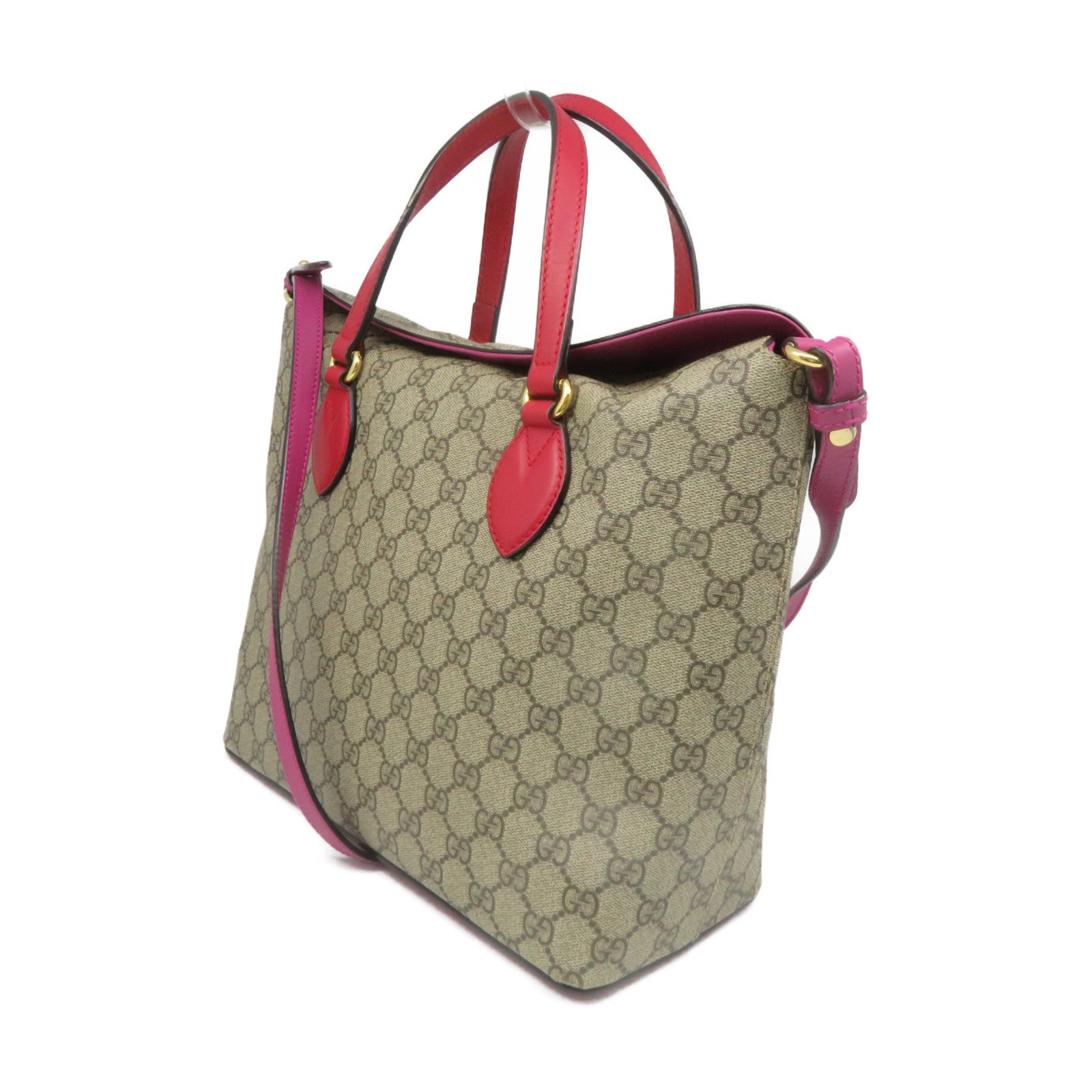 GUCCI Coated Canvas 2Way Shoulder Bag Handle Shoulder Bag Brown