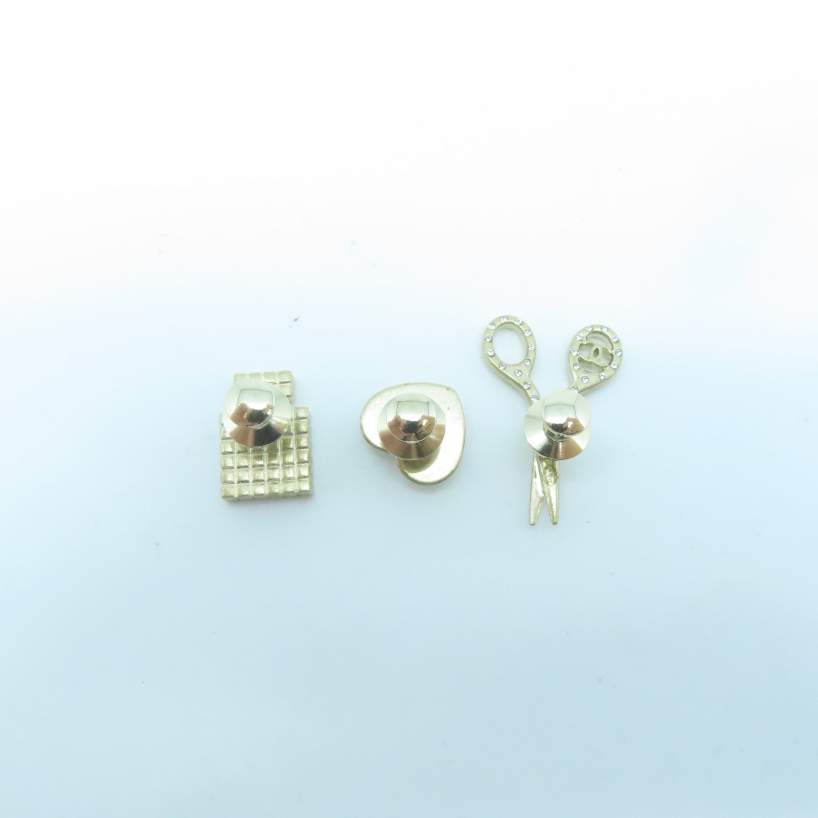 CHANEL 金屬Brooch Set胸針金色